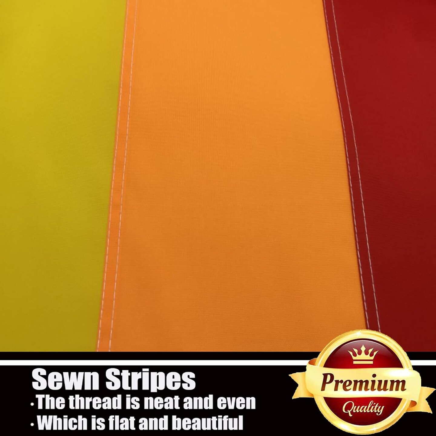 Rainbow Pride Flag 3x5 Outdoor-LGBTQ Flags Pride Flag Sewn Stripes Vivid Color Heavy Duty Polyester Flags with 2 Brass Grommets