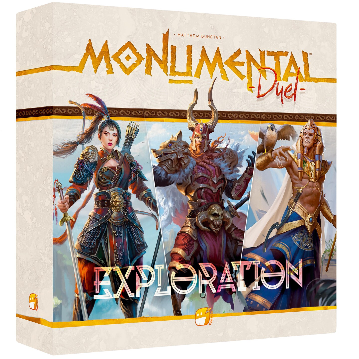Funforge: Monumental Duel - Exploration - Civilization Deck-Building Board Game, Strategy Game, Combine Or Standalone, Ages 10+, 2 Players, 60-90 Min