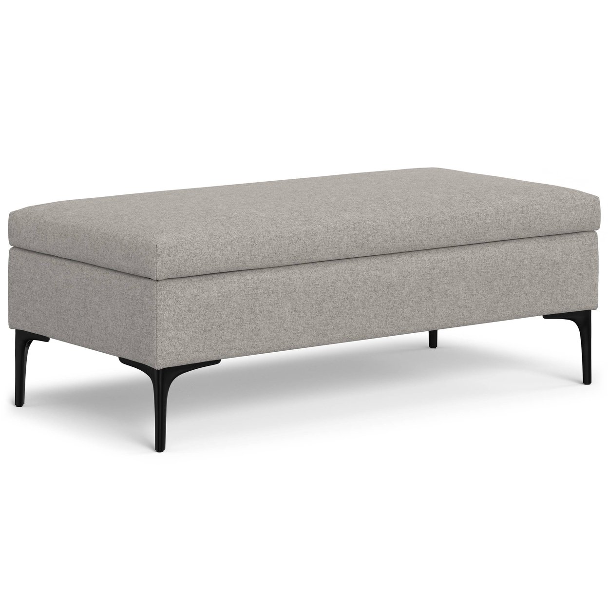 Rebecca Coffee Table Storage Ottoman Large Lift Up Lid Linen Upholstered