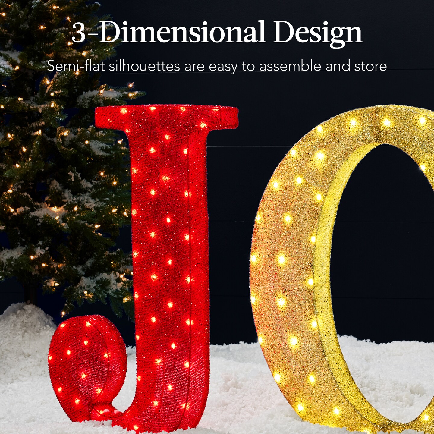 Best Choice Products Christmas JOY Yard Decoration - Thumbnail 3