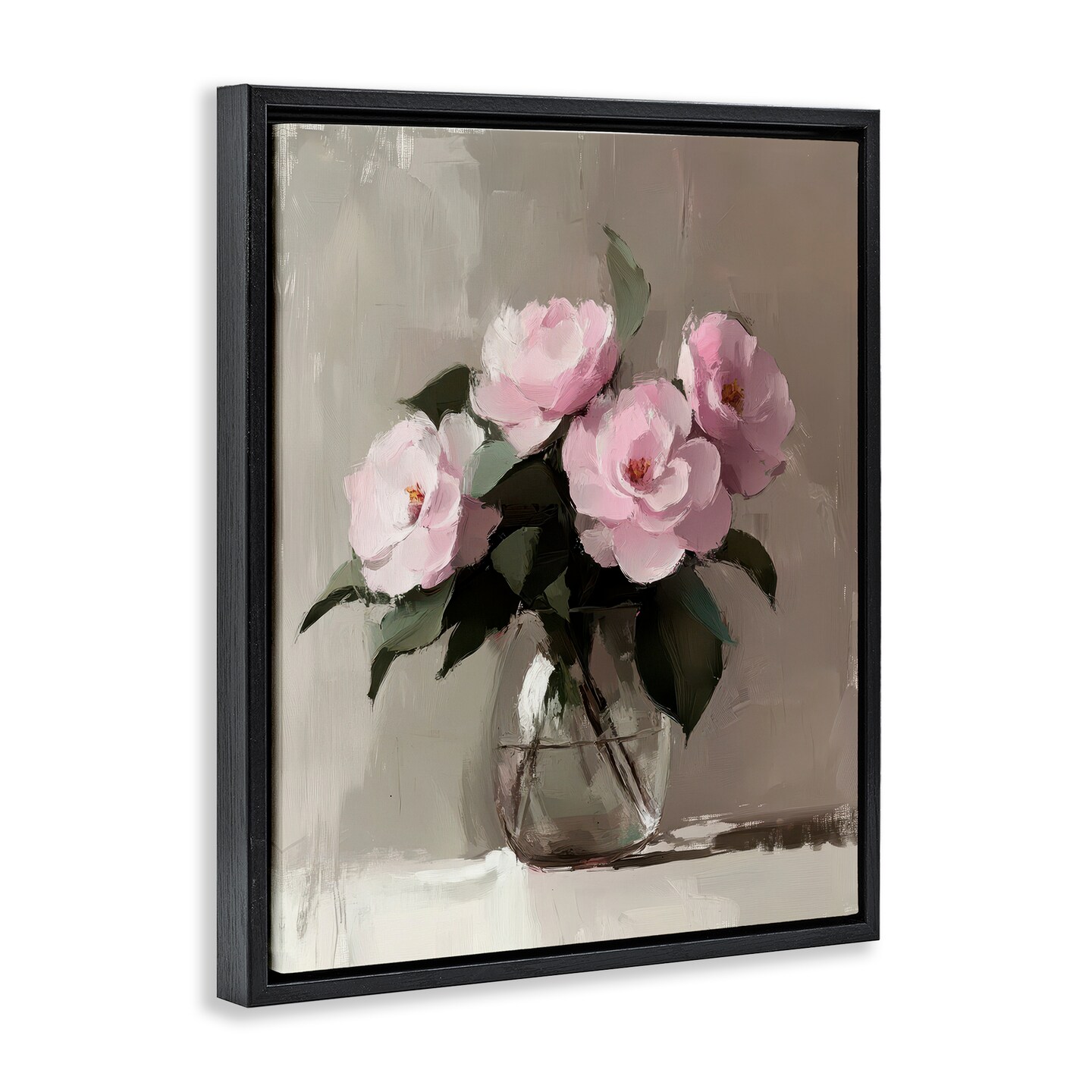 Stupell Industries Painted Pink Floral Bouquet Floating Frame, design by Petal Prints Design