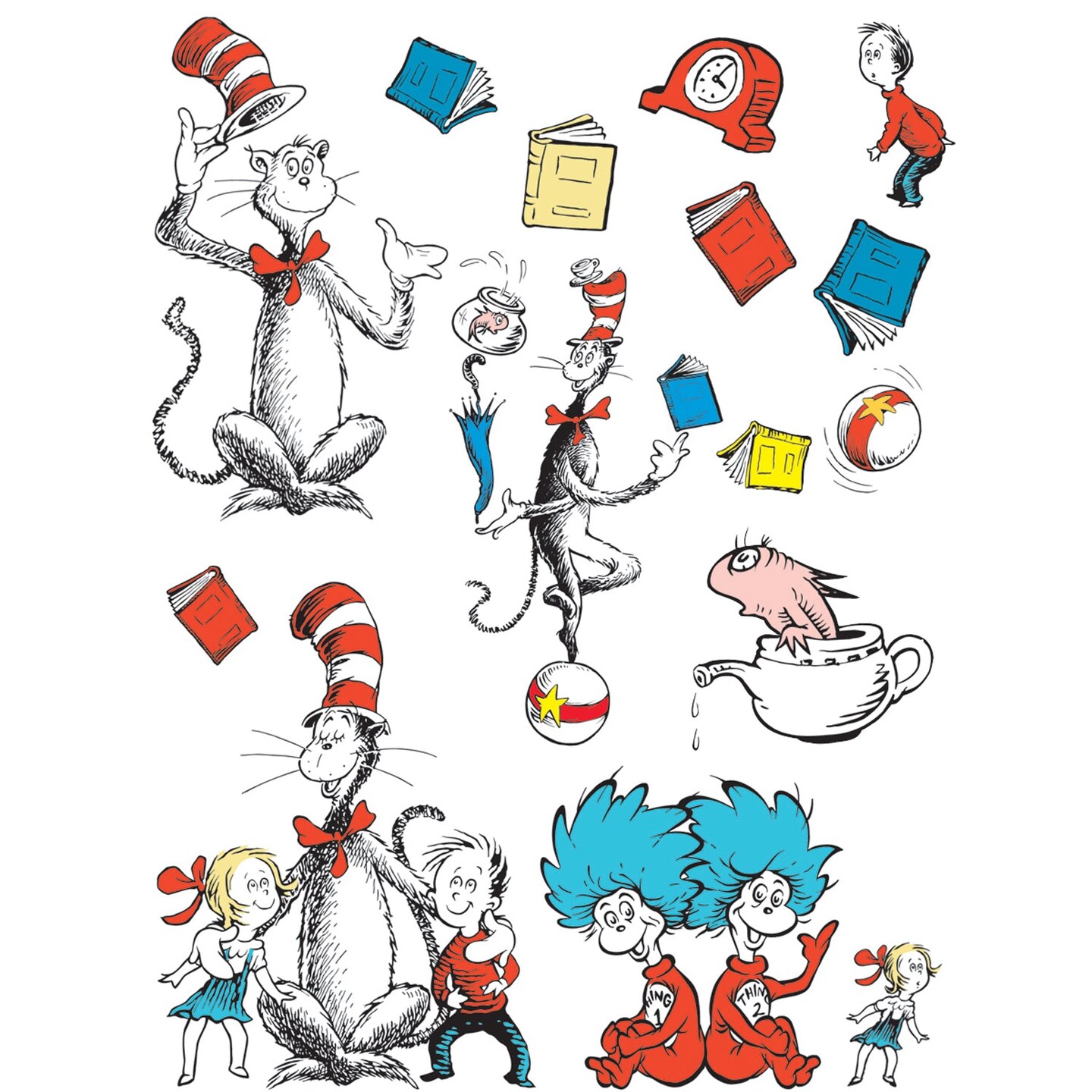 Cat in the Hat&#x2122; Large Characters Bulletin Board Set