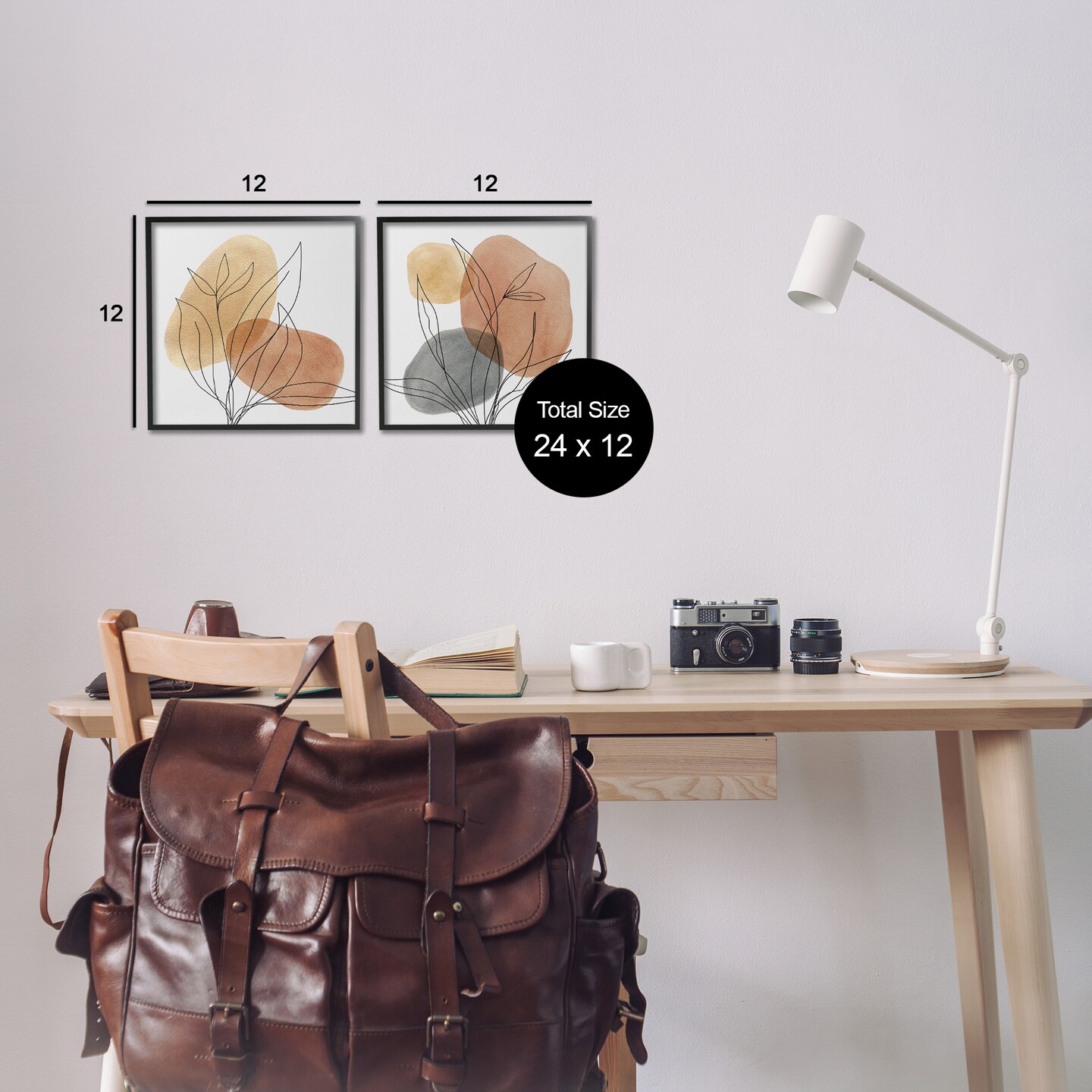 Stupell Industries Simple Neutral Southwestern Botanicals Framed Giclee Art