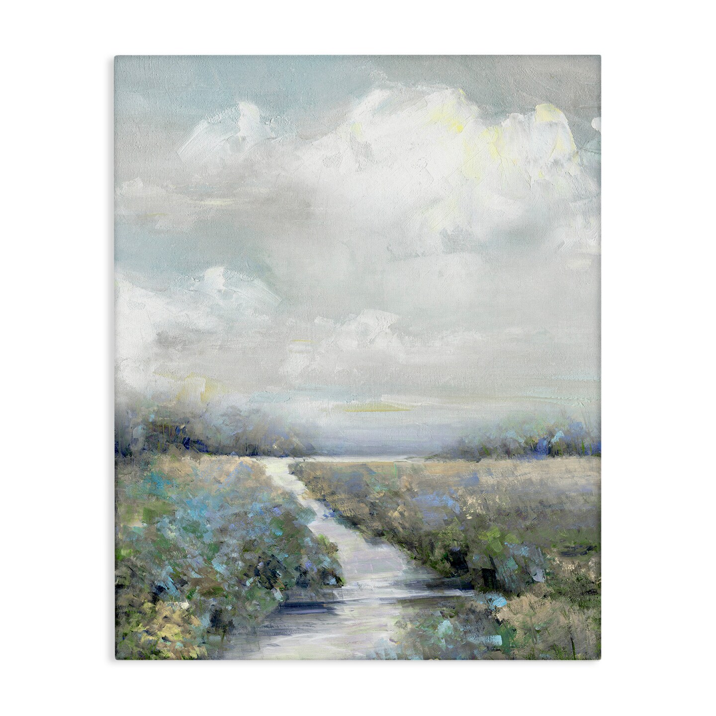 Stupell Industries Tranquil Flower Meadow Path Canvas Wall Art