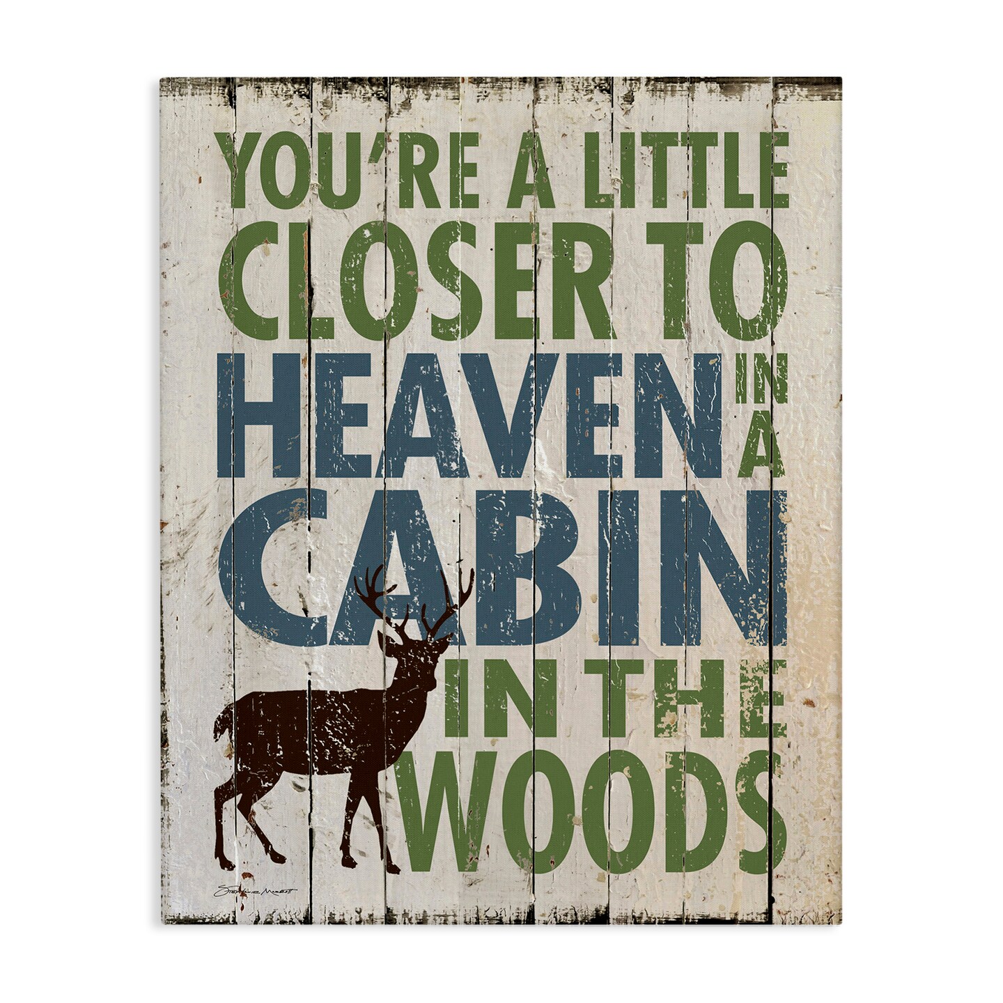Stupell Industries Closer to Heaven in a Cabin Canvas Wall Art