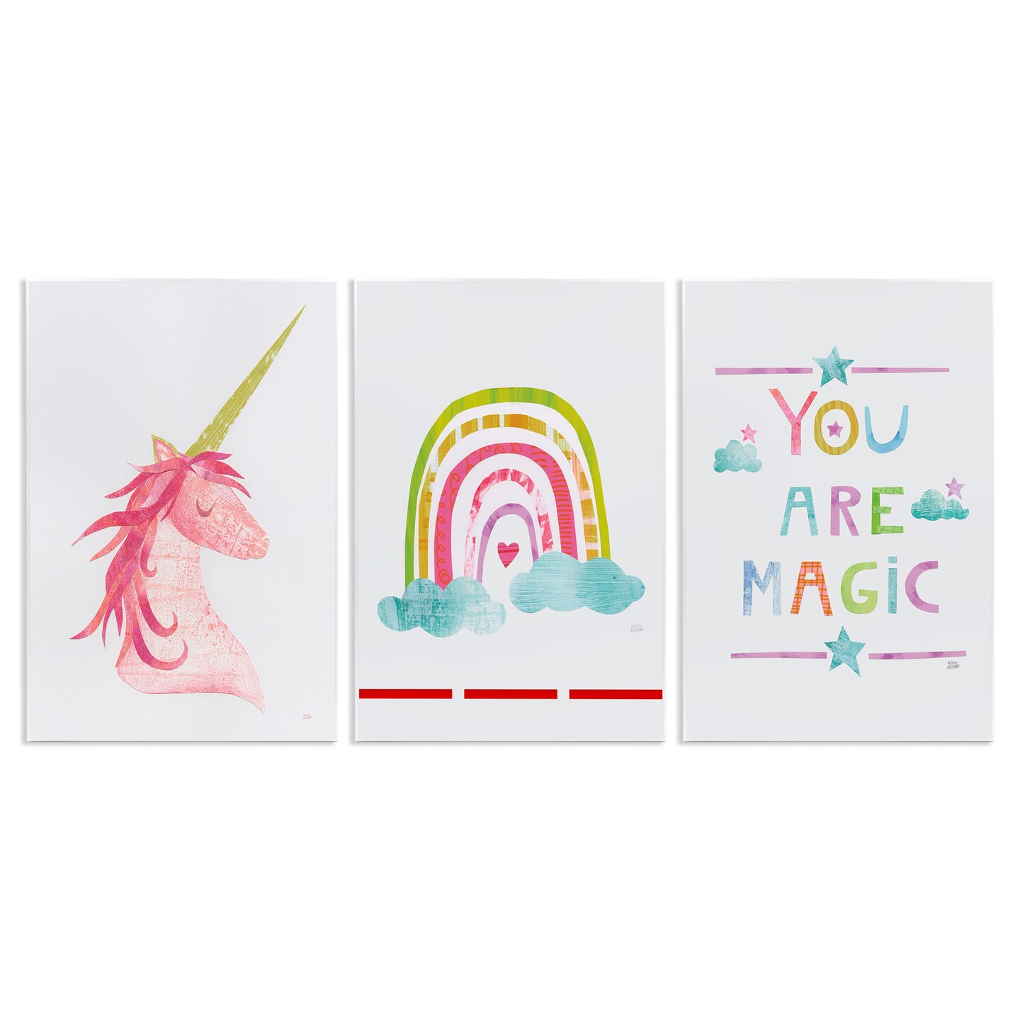 Stupell Industries You Are Magic Rainbow &#x26; Unicorn Wall Plaque Art
