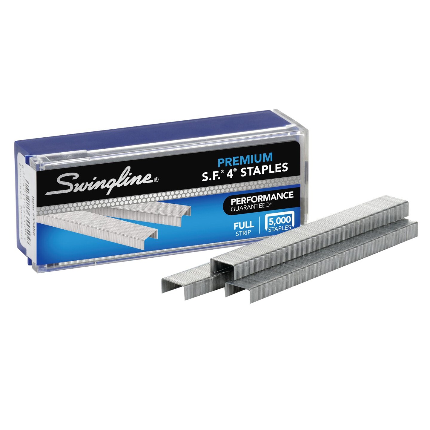 S.F.&#xAE; 4&#xAE; Premium Staples, 1/4&#x22; Length, 210 Per Strip, Box of 5000