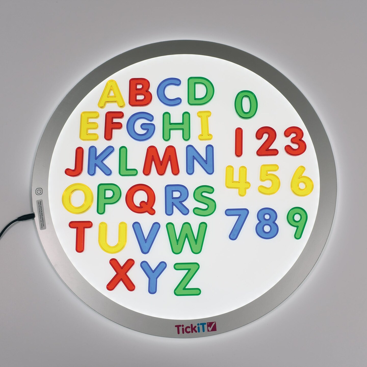Transparent Letters and Numbers - Mini Jar - Set of 36
