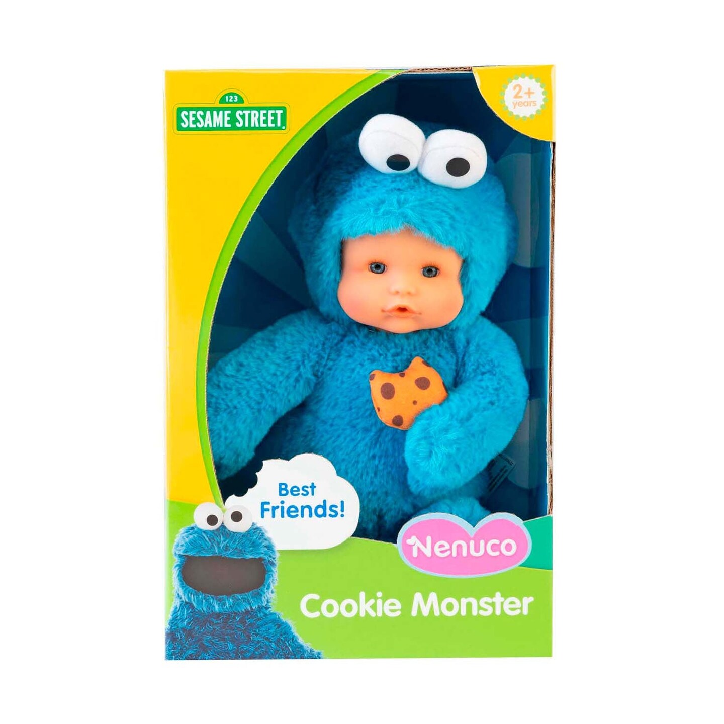 Nenuco Sesame Street Dress up Doll with Cookie Monster Costume, 12&#x22; Doll Designed for Toddlers 2+