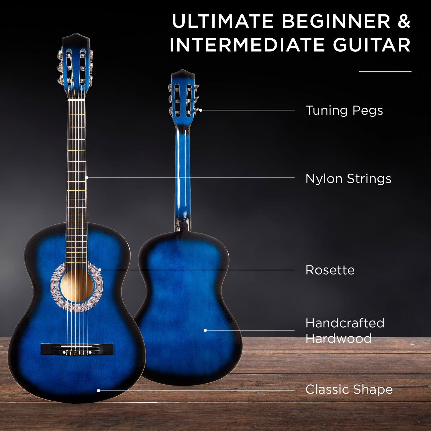 Best Choice Products 38in Beginner Acoustic Guitar Starter Kit w/ Gig Bag, Strap, Strings