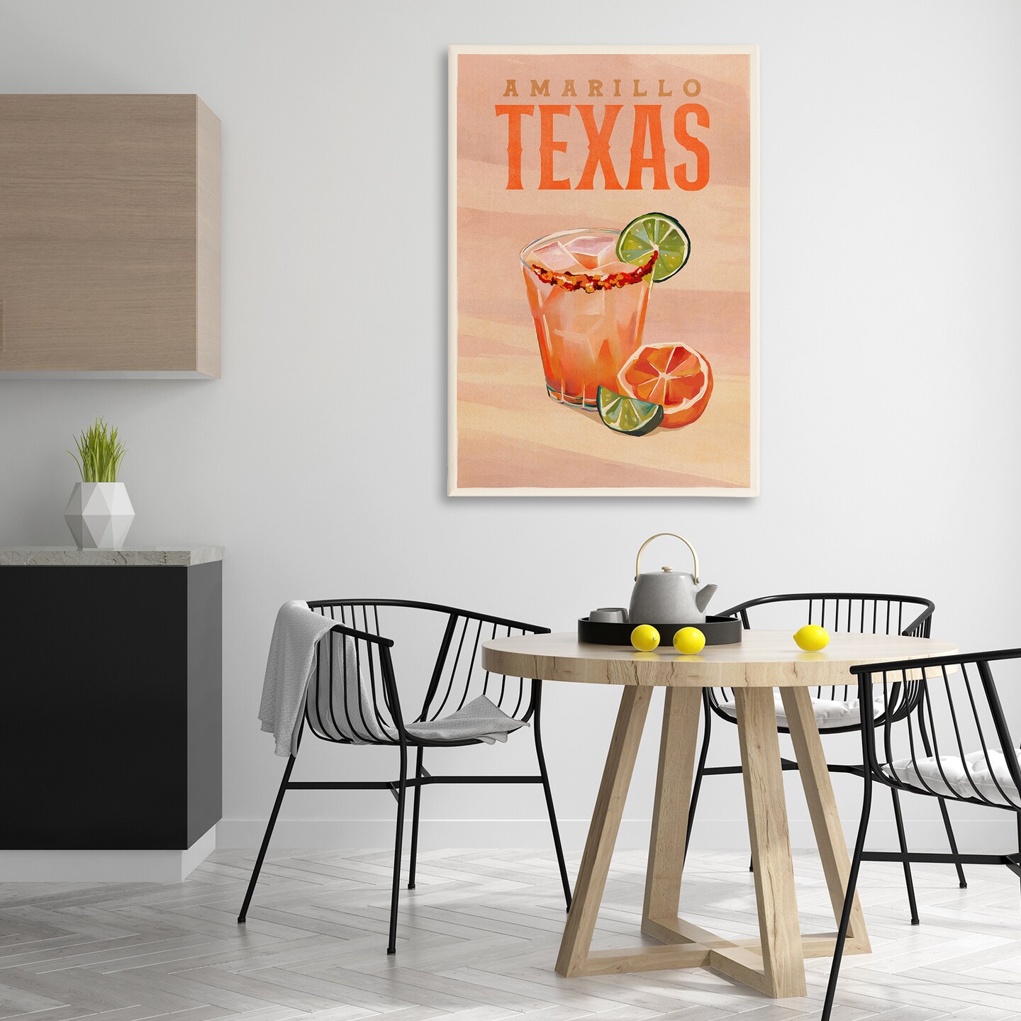 Stupell Industries Amarillo Texas Cocktail Canvas Wall Art Design by The Whiskey Ginger