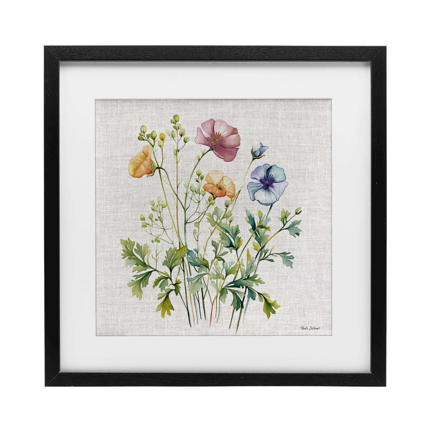 Stupell Industries Wild Botanical Bundle Framed Print Under Glass, design by Nicole DeCamp