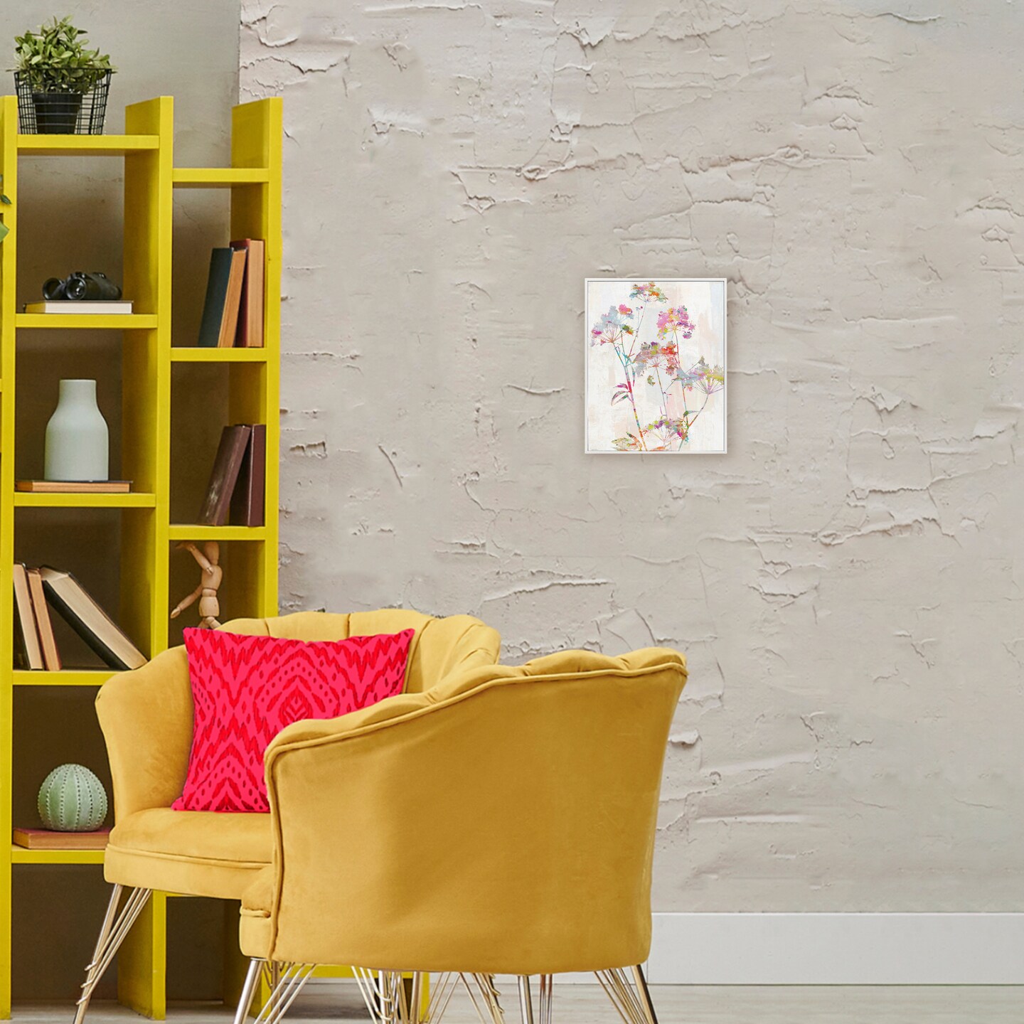 Stupell Industries Kaleidoscopic Delicate Herbs Framed Giclee, design by Amber Sterling