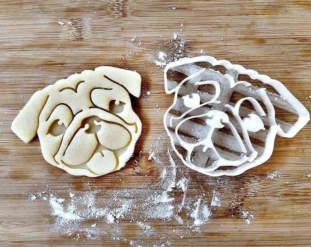 Pug Cookie Cutter, Pet Portrait Cookie Cutter, Fondant Cutter with stamp, Dog Cutter, Unique Personal gift - image8