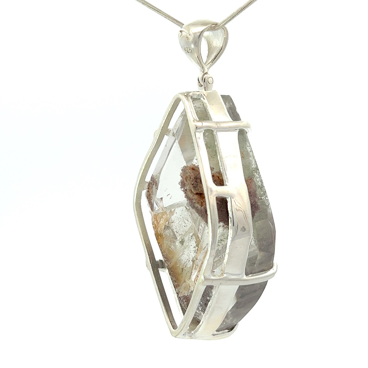 Starborn Manifestation Quartz Crystal Pendant Necklace In Sterling Silver – Includes Chain & Jewelry Box - View #6