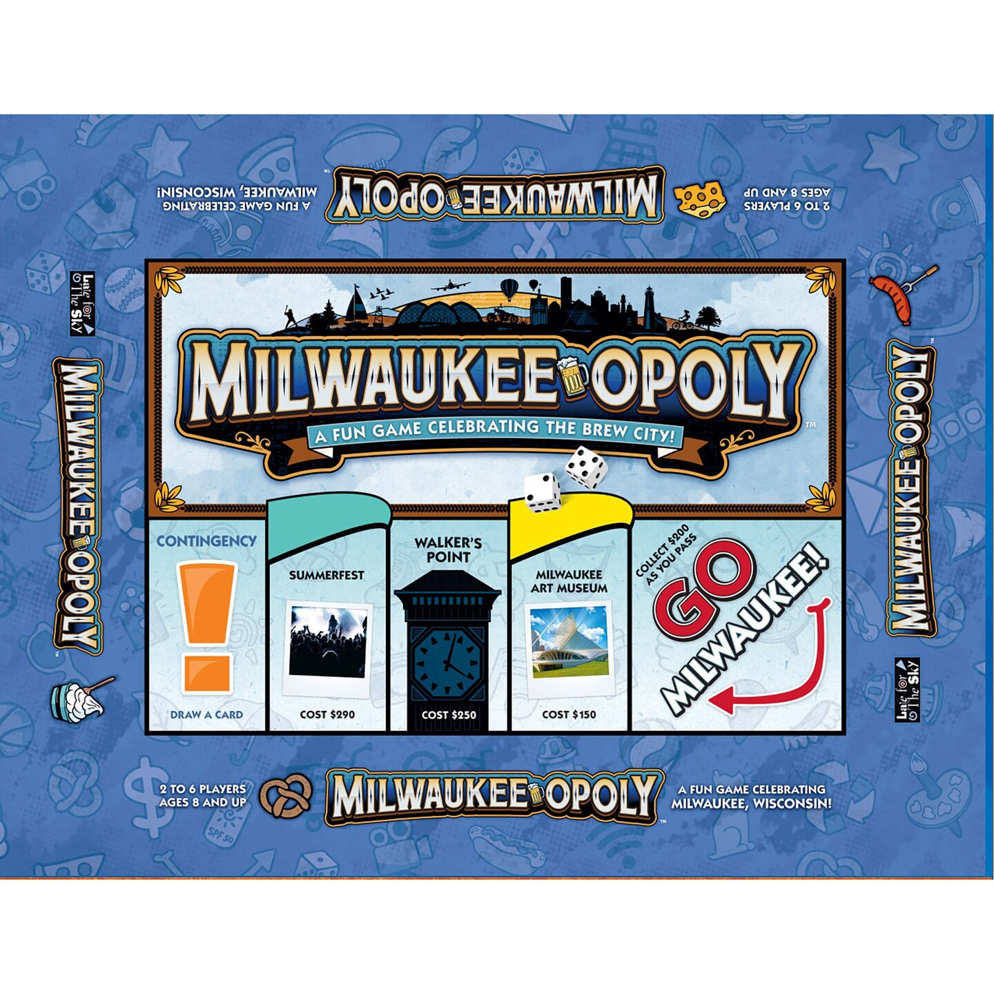 Late for the Sky: Milwaukee-Opoly Monopoly Board Game