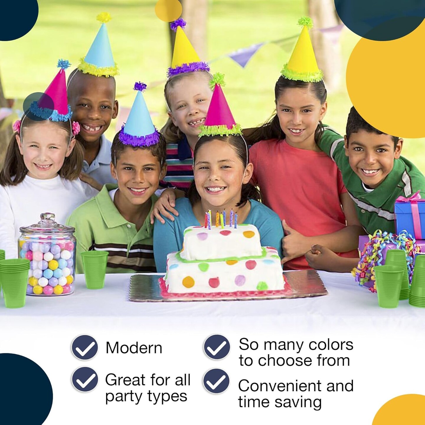 Exquisite Party Solids 12 Oz Plastic Cups – 100 Pack Disposable Cups for Parties & Events | Durable Plastic Party Cups | Bulk Drink Cups for Soda, plastic cup | Recyclable Disposable Cups for Everyday Use & Celebrations