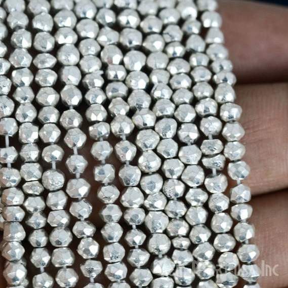 Gemstone Rondelle Bead Strands, Round Faceted, Polished Beads, Handmade Rondelle Beads, 12.5-inch, 3-4mm Round Strands for DIY Jewelry Making, GemMartUSA (70002)