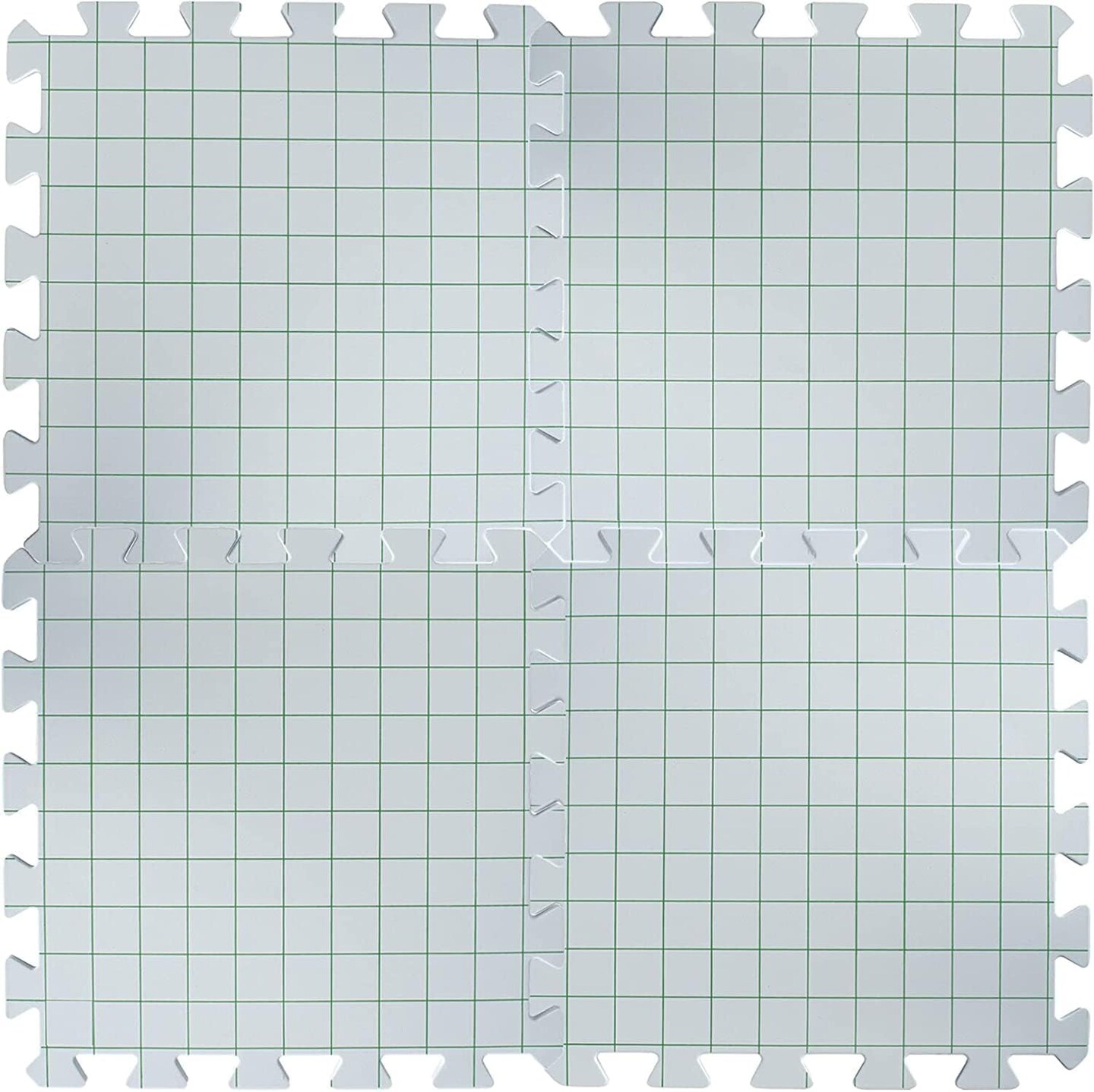 Interlocking Needlepoint, Knitting, and Crochet Blocking Boards (White) 12'' W x 12'' L