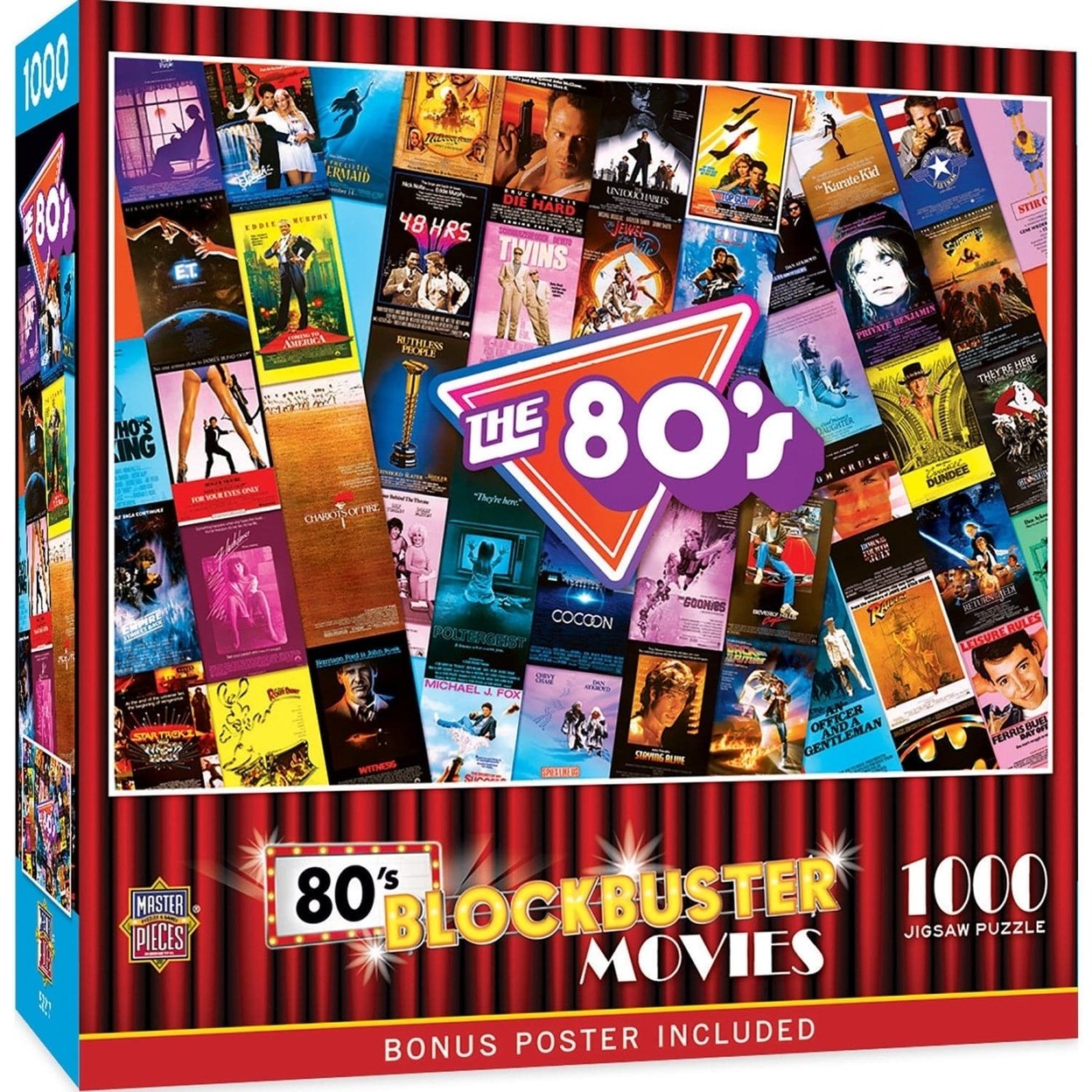 80S Blockbusters Jigsaw Puzzle 1000 Pieces Nostalgic Movie Collage Fun