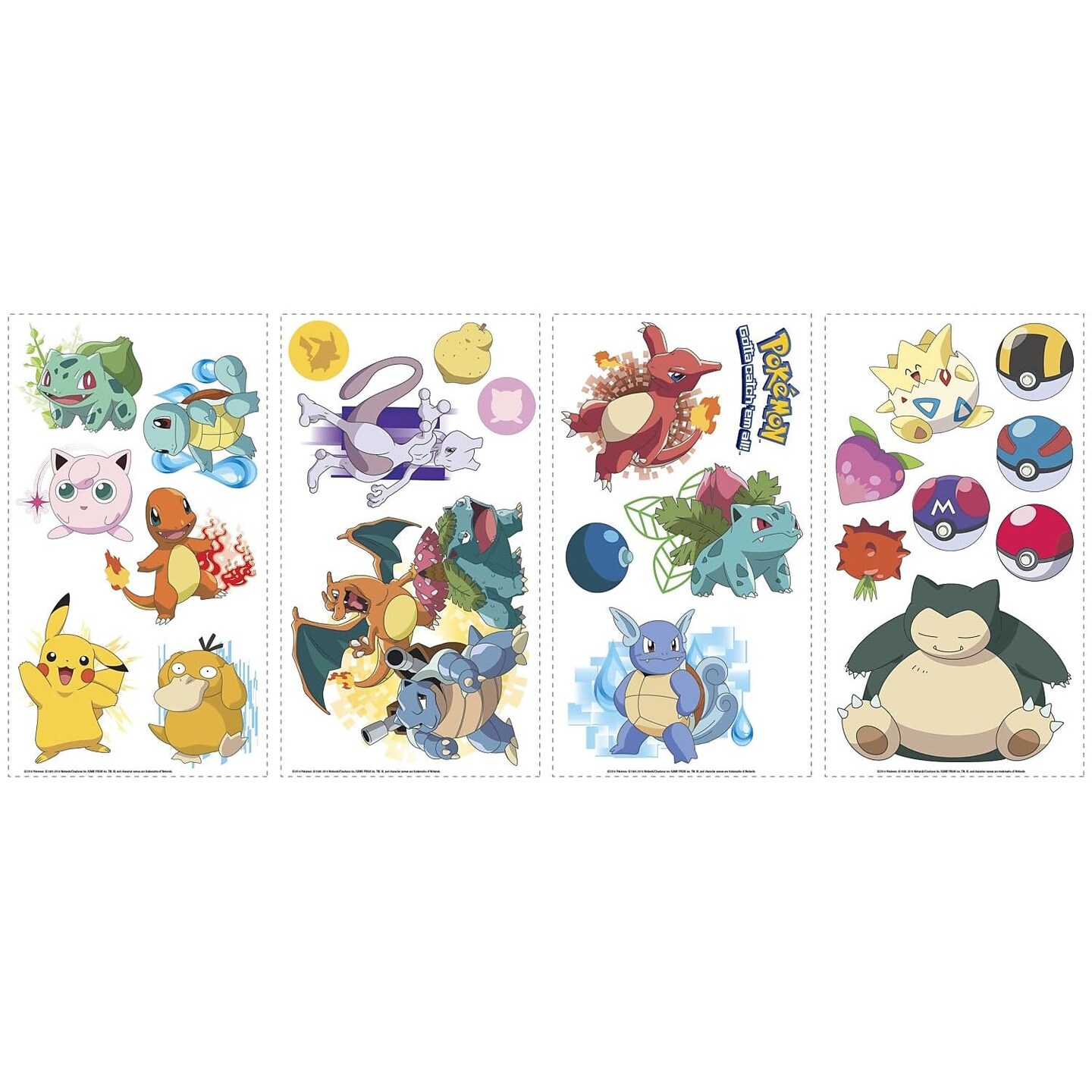 RoomMates RMK2535SCS Pokemon Iconic Peel and Stick Wall Decals