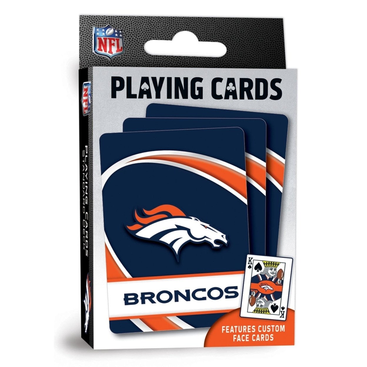 Denver Broncos Playing Cards 54 Card Deck Nfl Team Custom Designs Officially Licensed