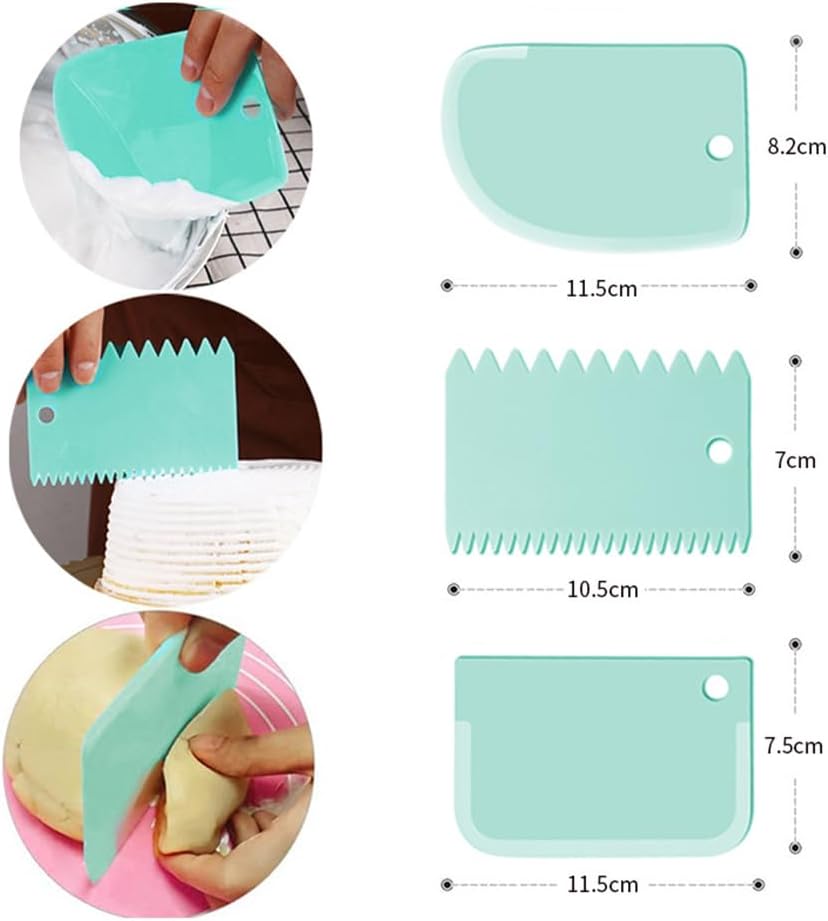10 Pieces Cake Candy Decorating Brushes Tools Cookie Decoration Pastry Brush and Stainless Steel