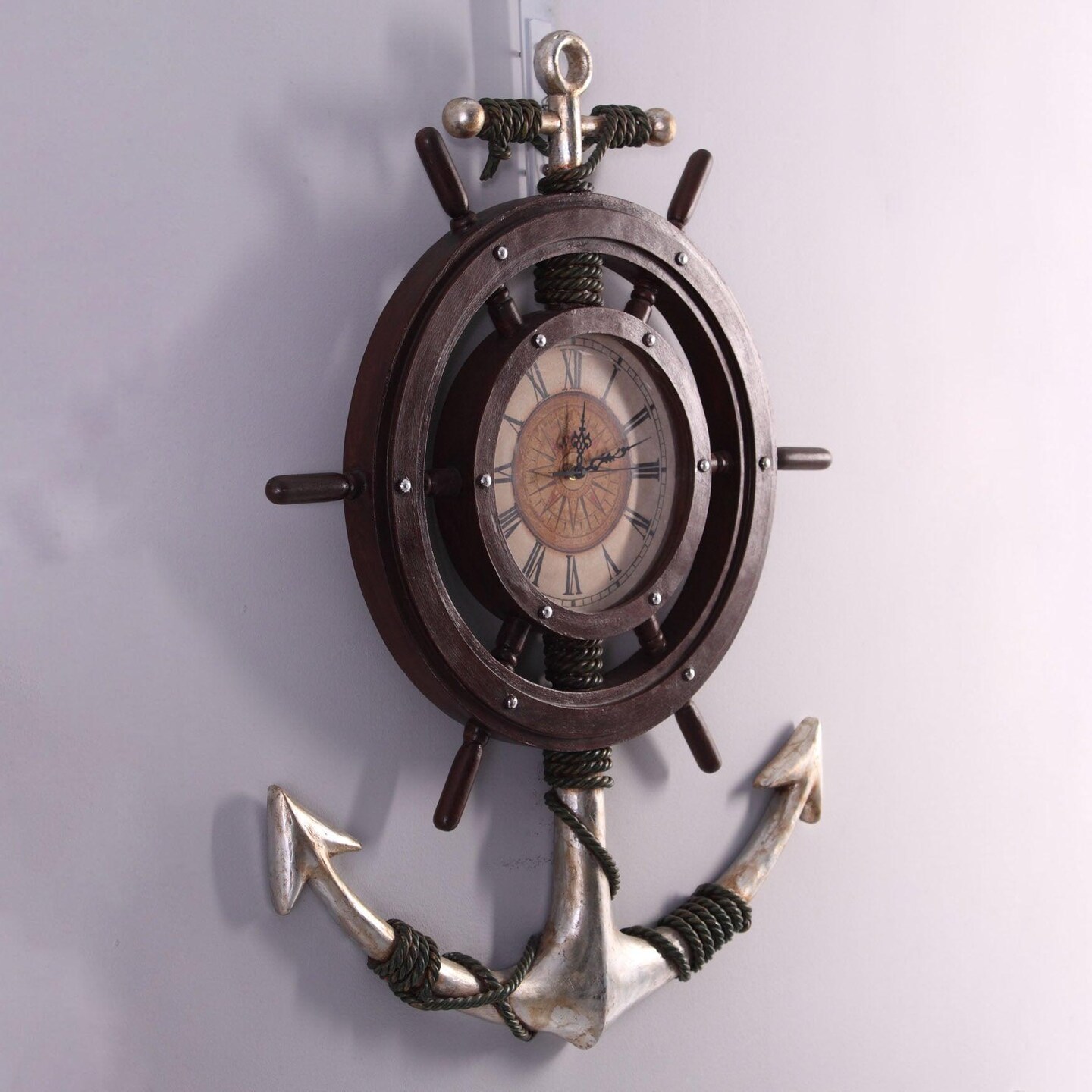 Anchor Clock Life Size Statue