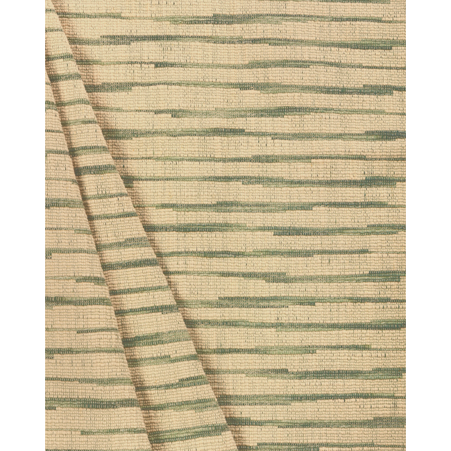 1 Yard Contemporary Warm Tone Horizontal Stripe Cotton Linen Fabric for Decor
