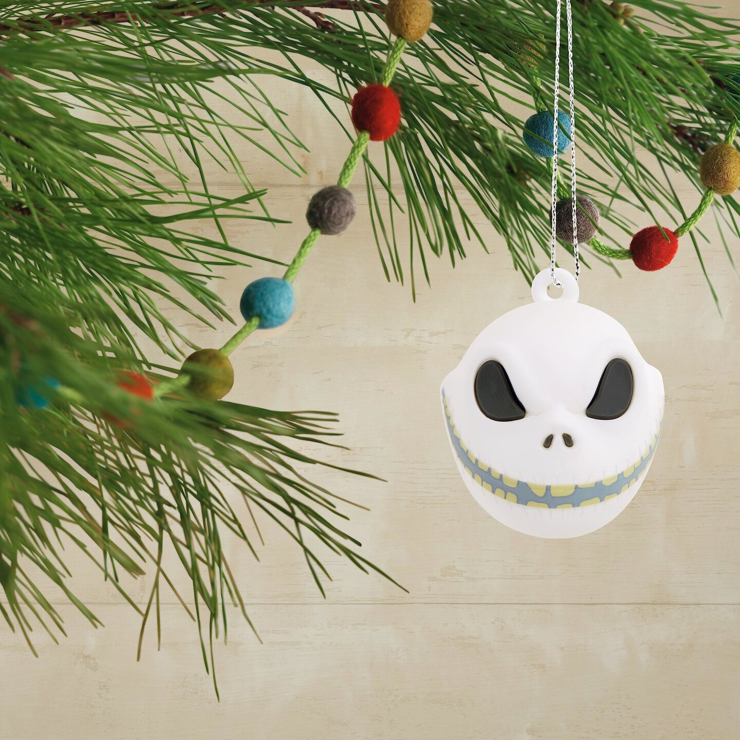 Tim Burton&#x27;s The Nightmare Before Christmas Jack Skellington Heads Mini Christmas Ornaments, Shatterproof, Set of 6
