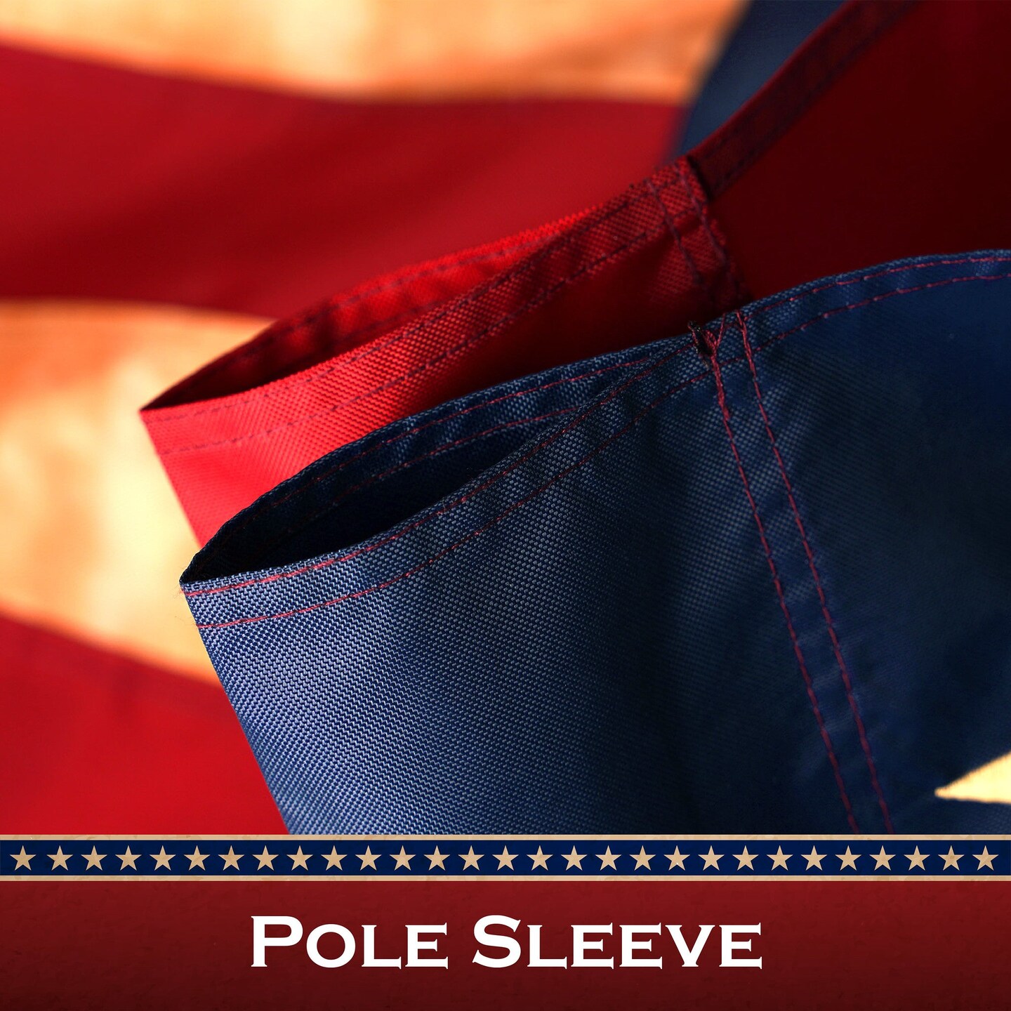 G128 3 Pack: American USA Tea-Stained Flag | 3x5 Ft | ToughWeave Pro Series Pole Sleeve Embroidered 420D Polyester | Embroidered Stars