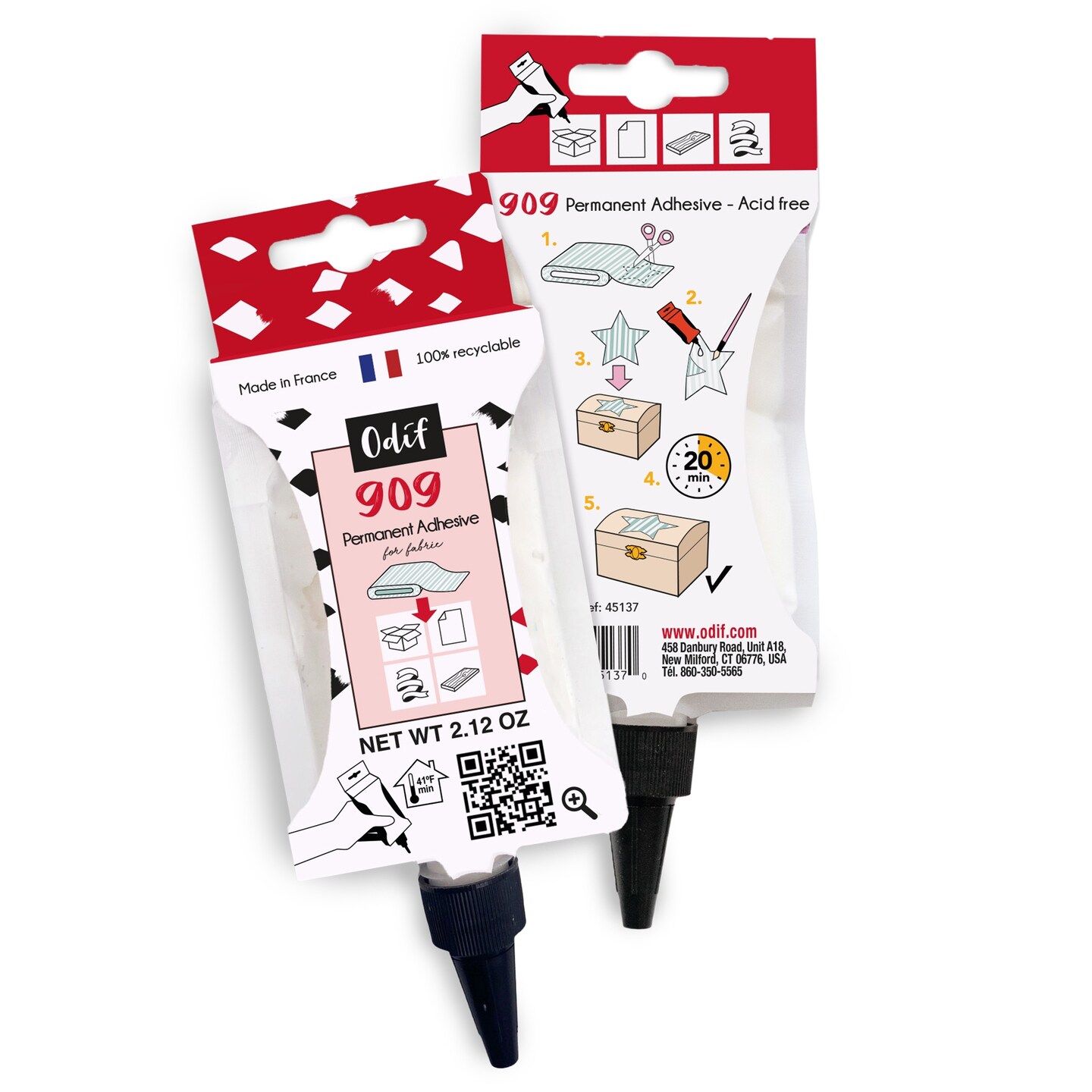 Odif USA 909 Permanent Adhesive-2.12OZ