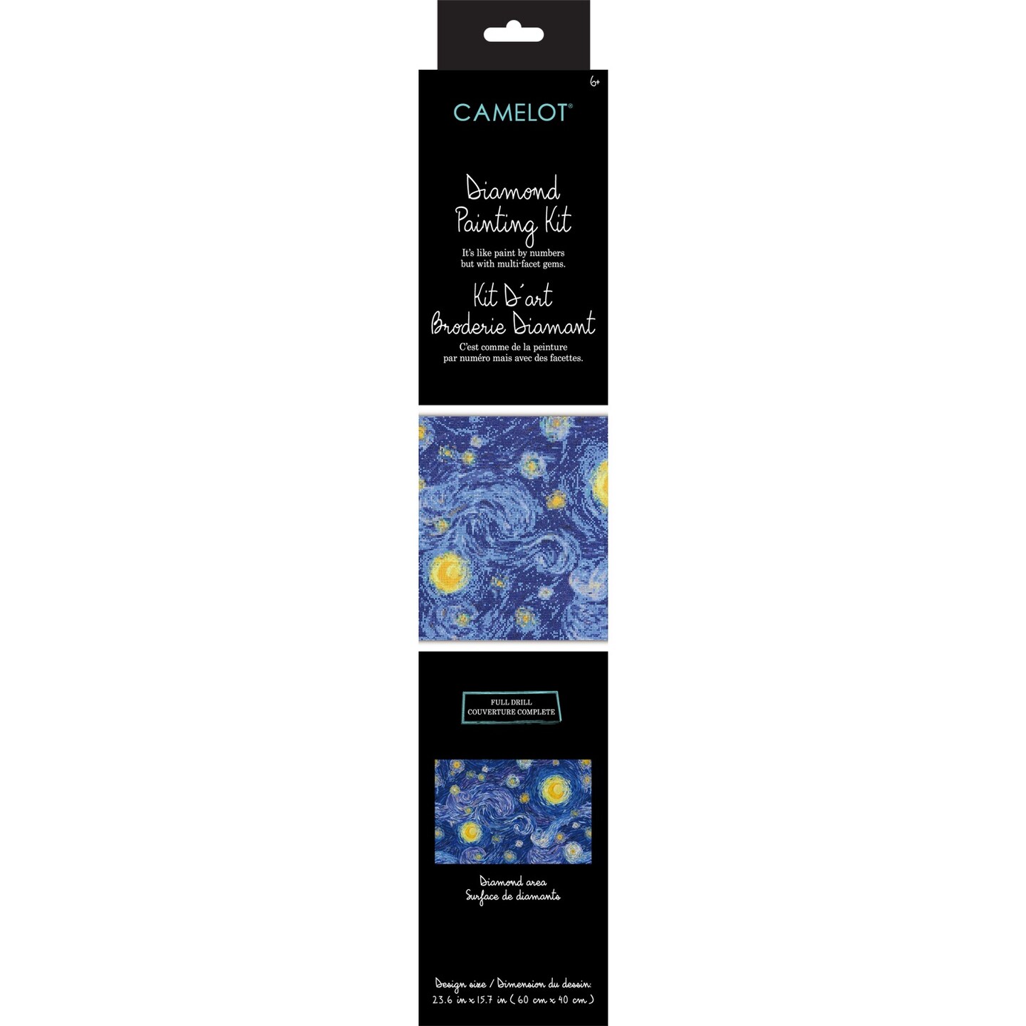 Camelot Dots Diamond Art Kit 23.6&#x22;X15.7&#x22;-A Starry Night