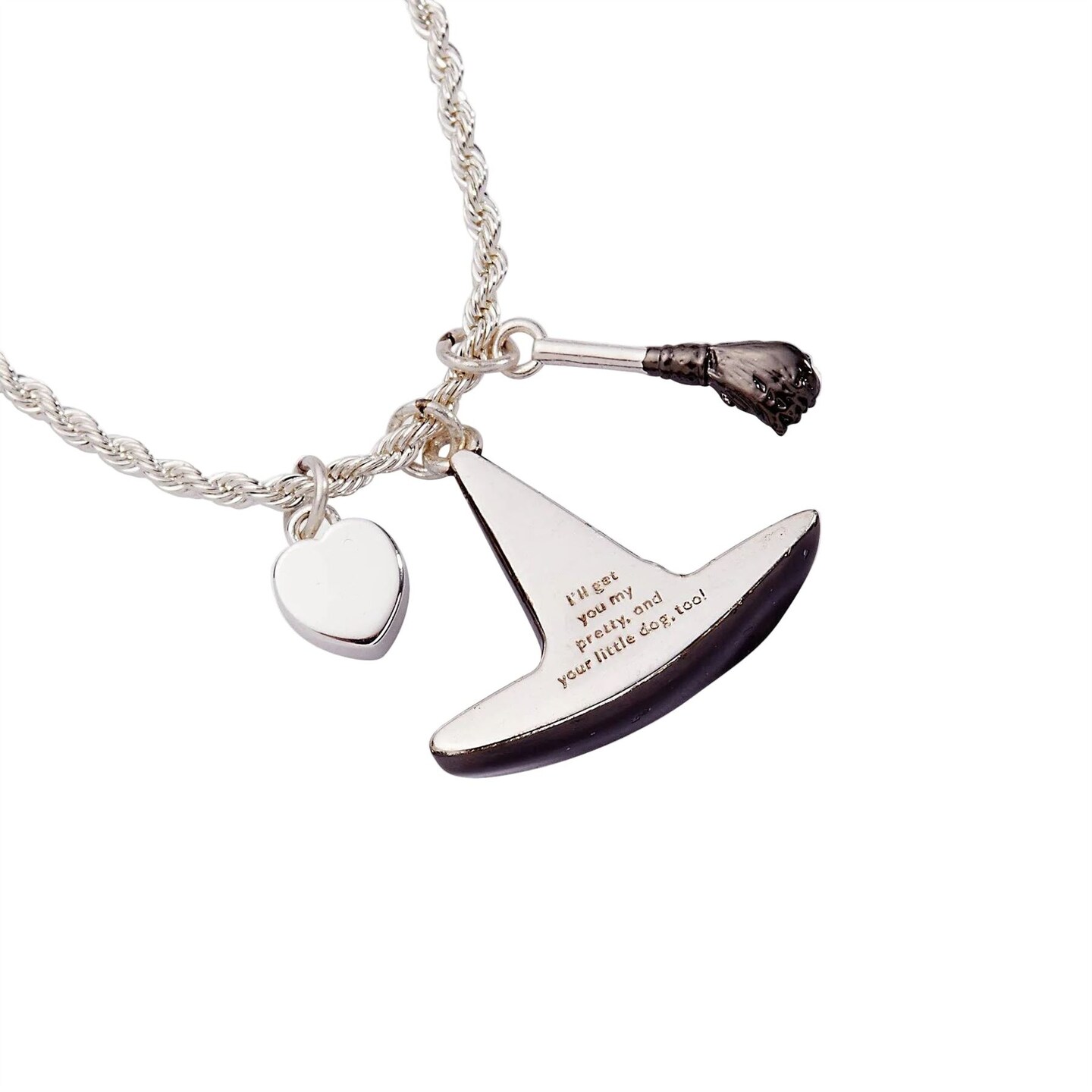 Alex and Ani: The Wizard of Oz™ Wicked Witch Hat Charm Pendant Necklace: Silver