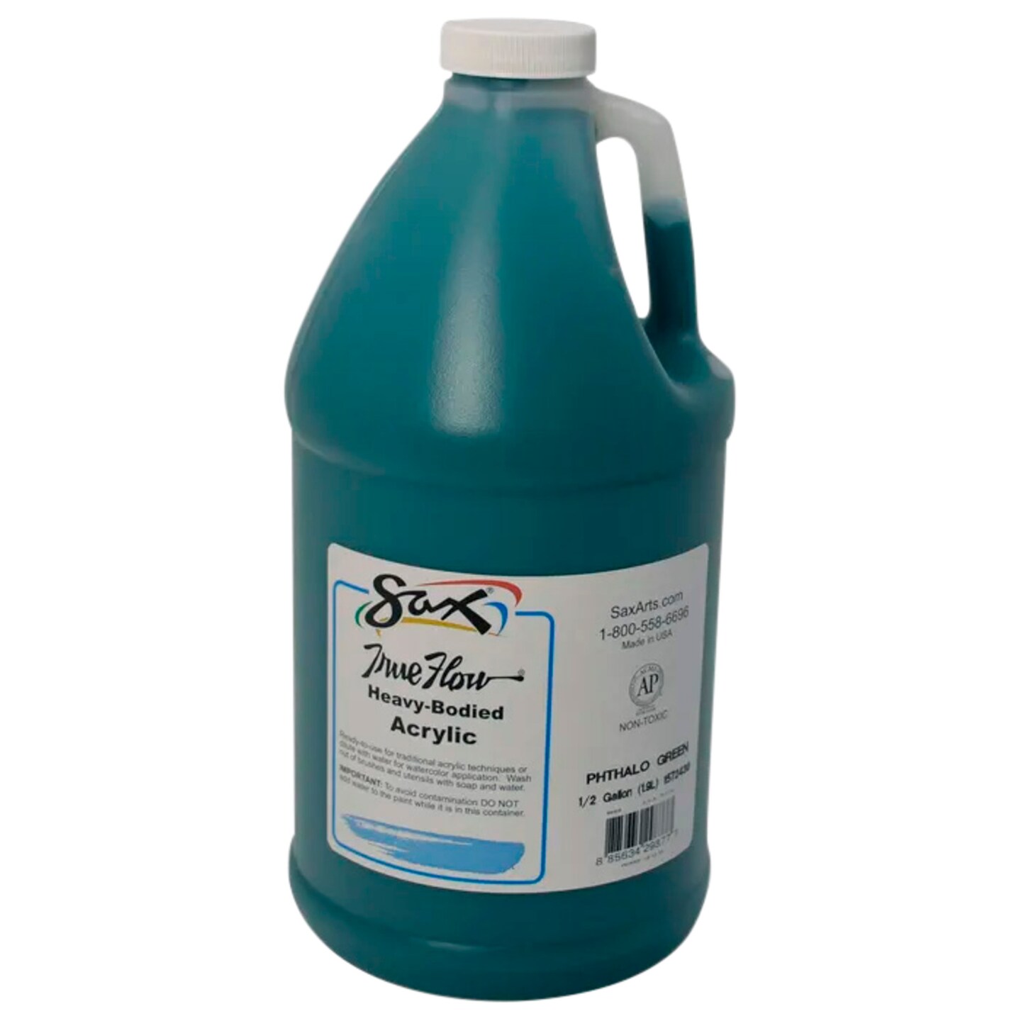 Sax Heavy Body Acrylic Paint, 1/2 Gallon, Phthalo Green