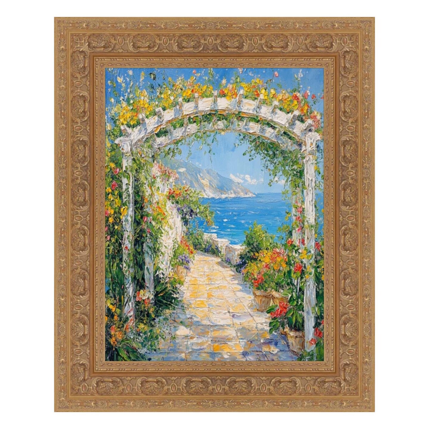 Wide Sistine Chapel Gold Italian Picture Frame 24x24 frame