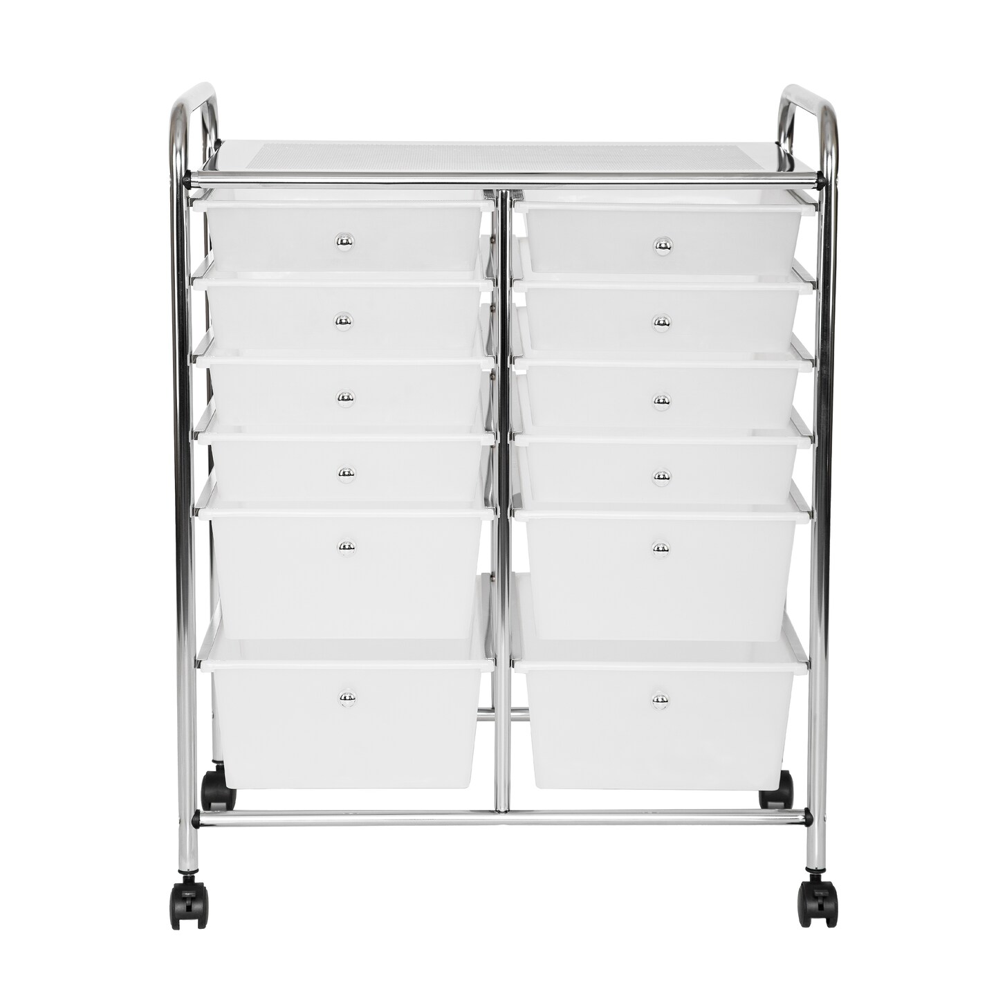 Seville Classics 12-Drawer Rolling Organizer Cart, 25.2&#x22; W x 15.2&#x22; D x 31.7&#x22; H