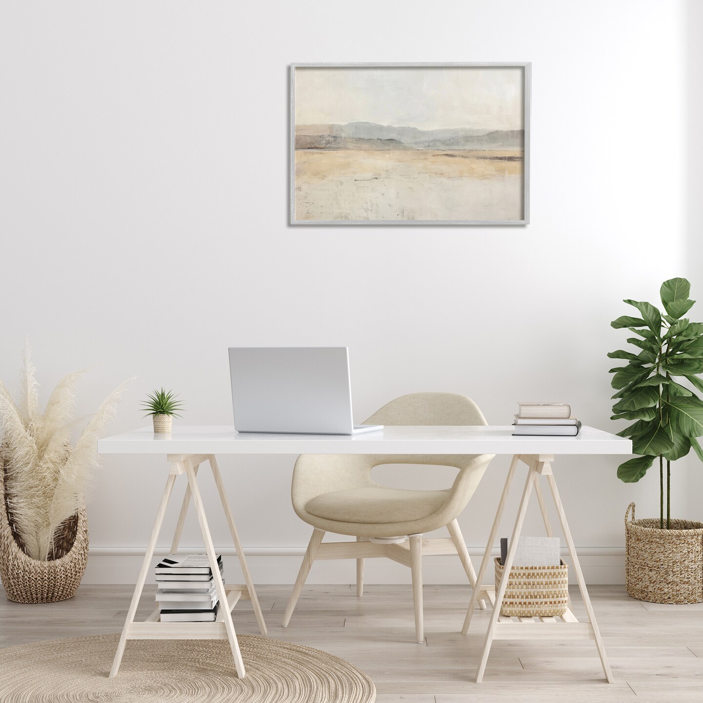 Stupell Industries Minimal Desert Horizon Framed Giclee Wall Art Design by LSR Design Studio