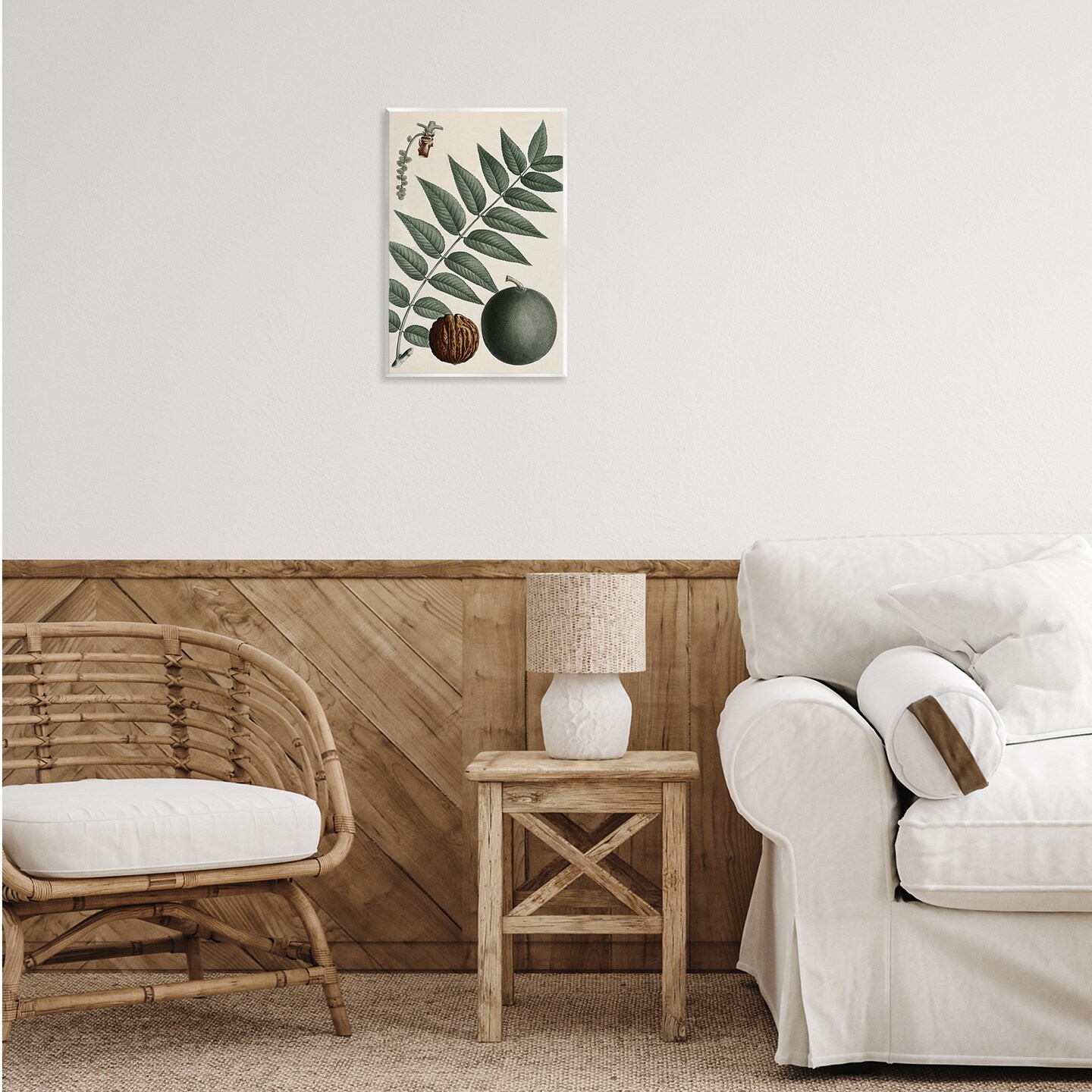 Stupell Industries Vintage Walnut & Leaf Wall Plaque Art Design by Graffi*tee Studios