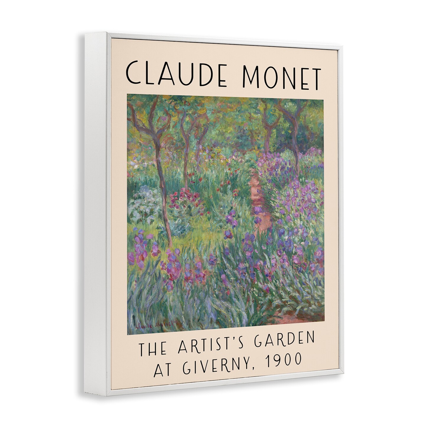 Stupell Industries Classic Garden by Monet Framed Giclee Wall Art Design by Daphne Polselli