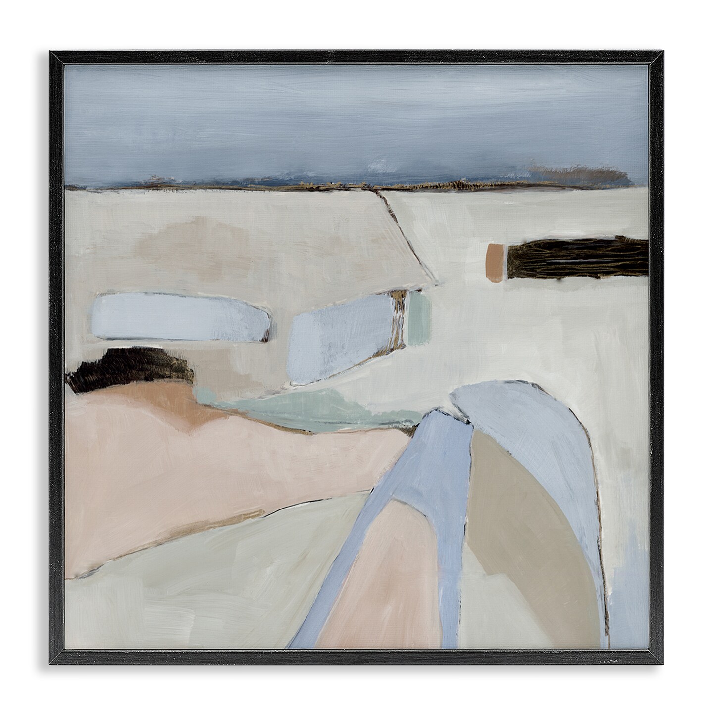 Stupell Industries Organic Neutral Landscape Framed Giclee Wall Art Design by Jacob Q