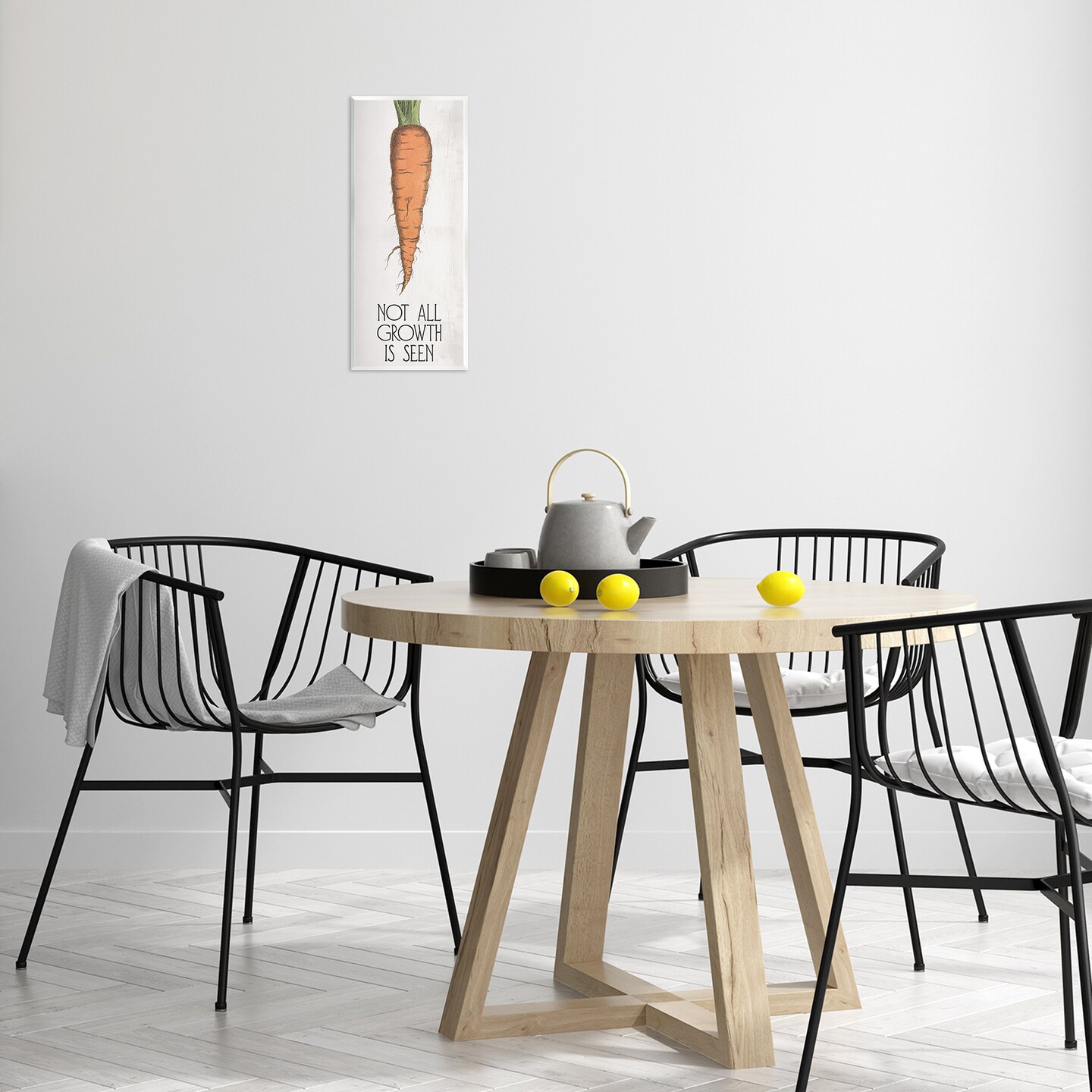 Stupell Industries Carrot & Inspiring Growth Wall Plaque Art Design by Daphne Polselli