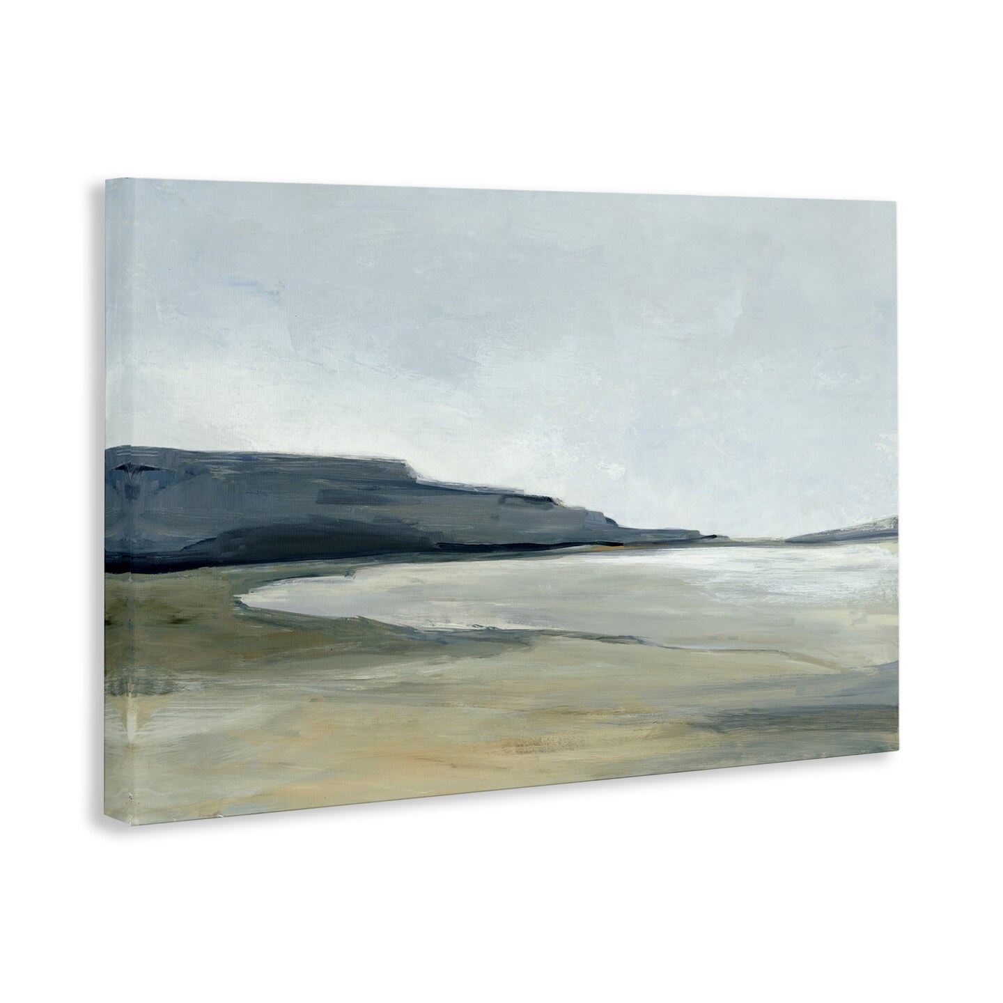Stupell Industries Muted Coastline Cliff Canvas Wall Art Design by Hannah Dawson