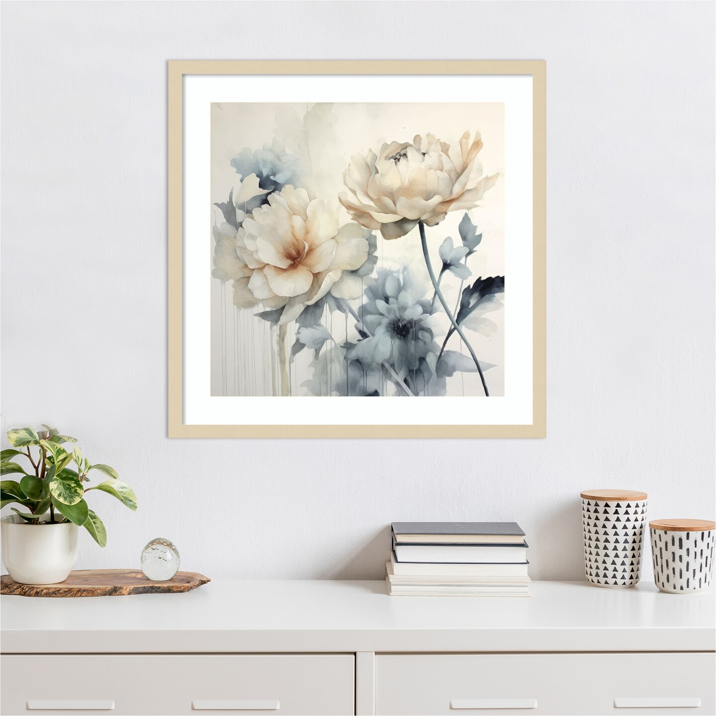 Blooms of Inspiration II by Lazar studio Wood Framed Wall Art Print