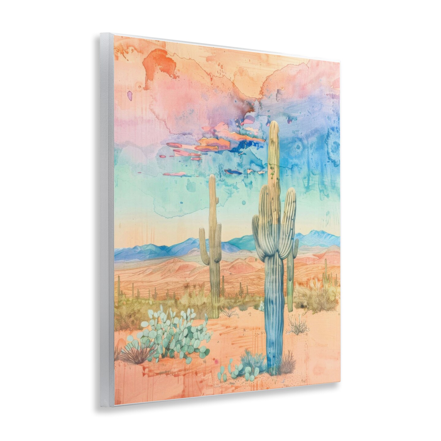Stupell Industries Pastel Desert Sky Wall Plaque Art Design by LSR Design Studio