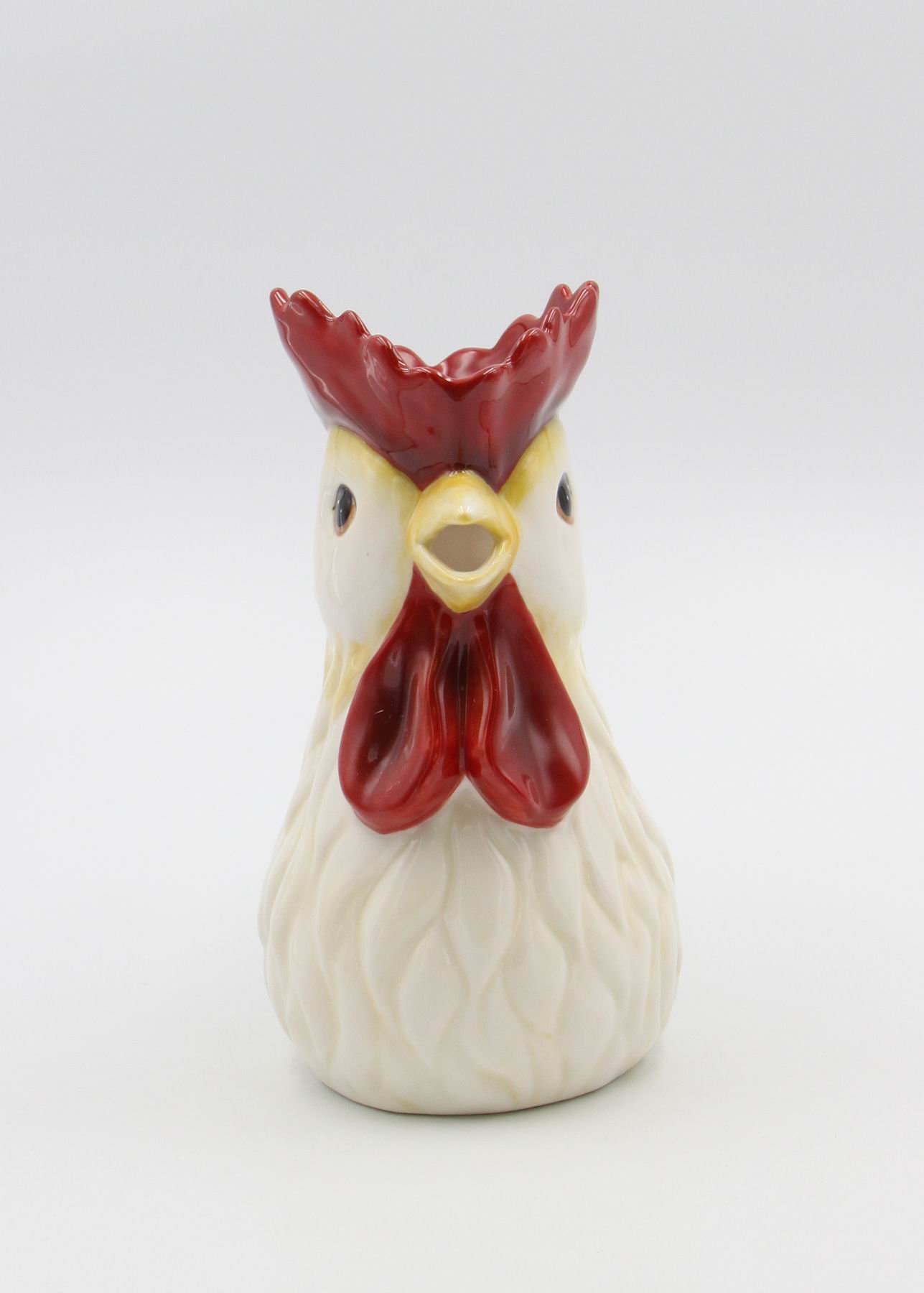 Hand Painted Ceramic Rooster Pitcher, Home D&#xE9;cor, Gift for Her, Gift for Mom, Kitchen D&#xE9;cor, Farmhouse D&#xE9;cor, Fall Decor