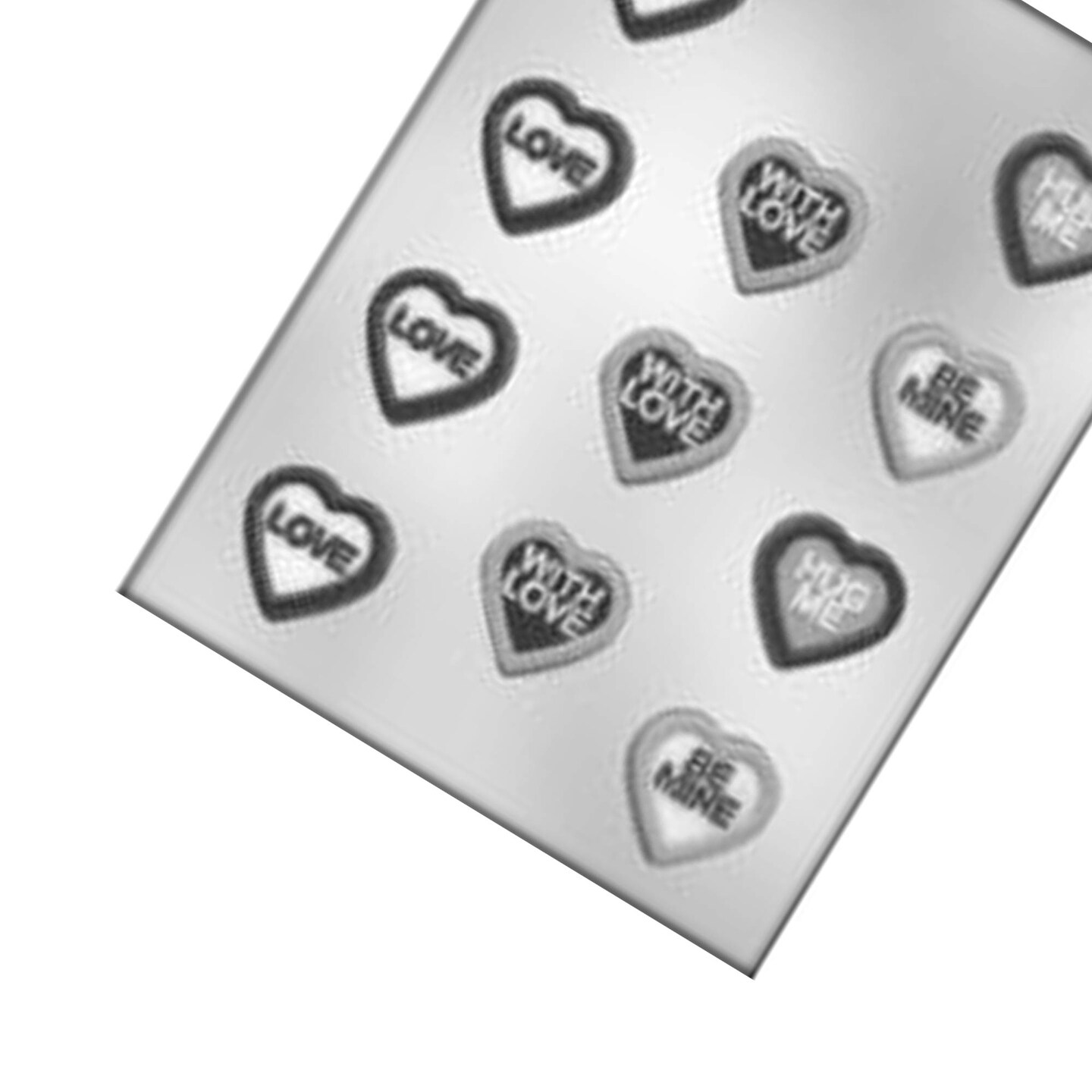 Heart with Messages Chocolate Mold for Personalized Treats