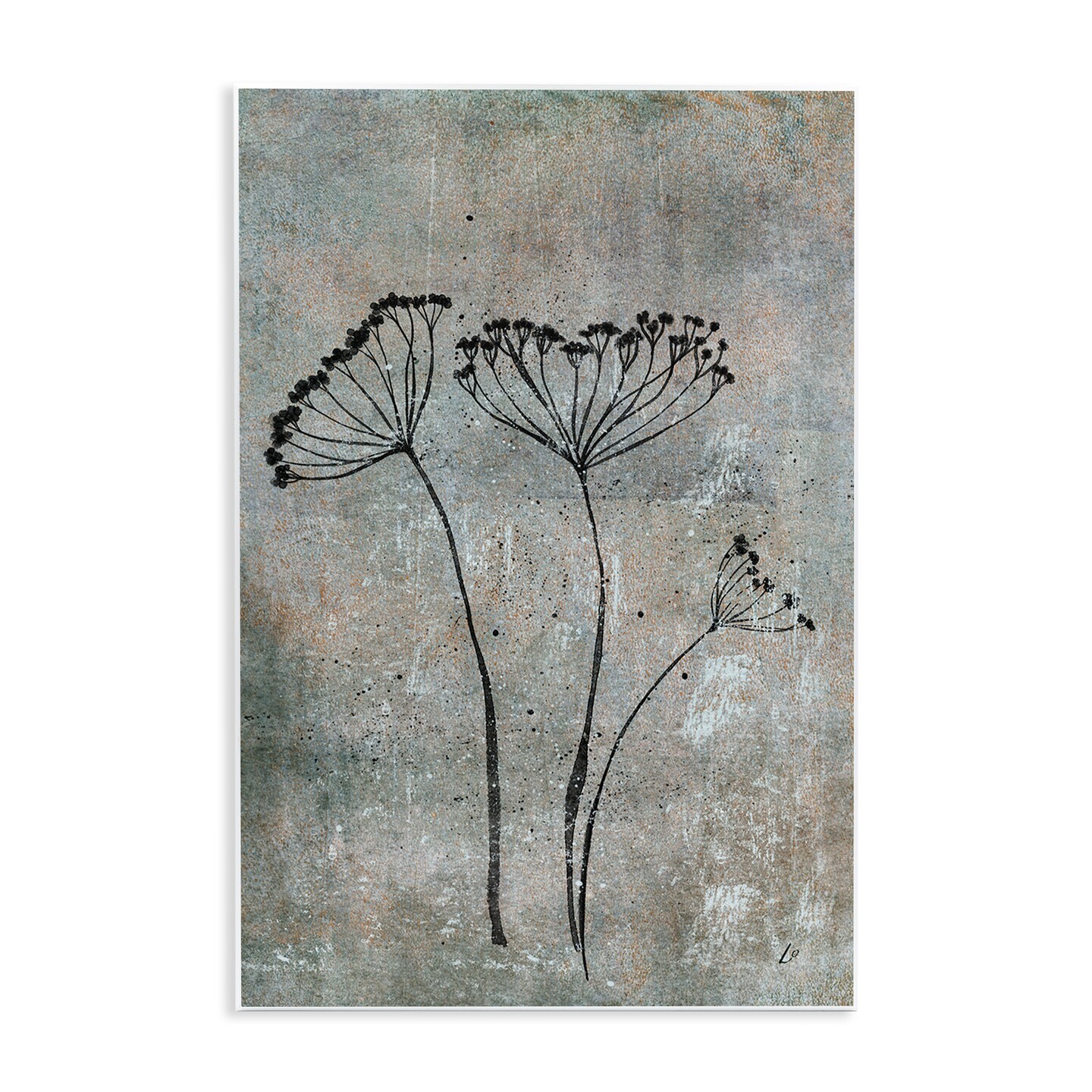 Stupell Industries Cow Parsley Sprigs Wall Plaque Art Design by Lydia Orange