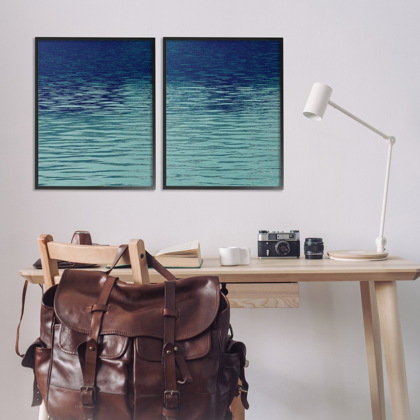 Stupell Industries Soothing Water Ripples 2pc Framed Giclee Wall Art Set Design by Maggie Olsen