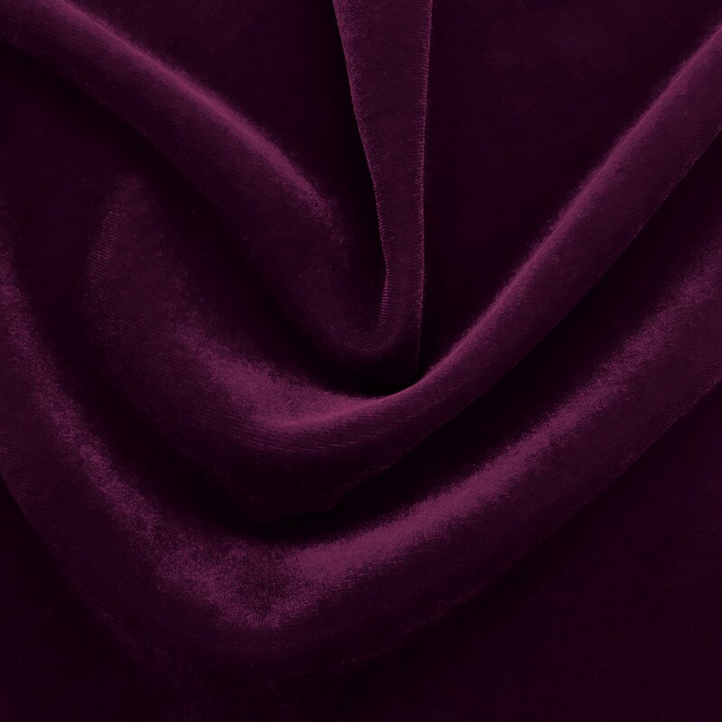 Regal Matte Stretch Velvet Fabric 58&#x201D; Wide Polyester Spandex 4-Way Stretch for Costumes &#x26; Fashion